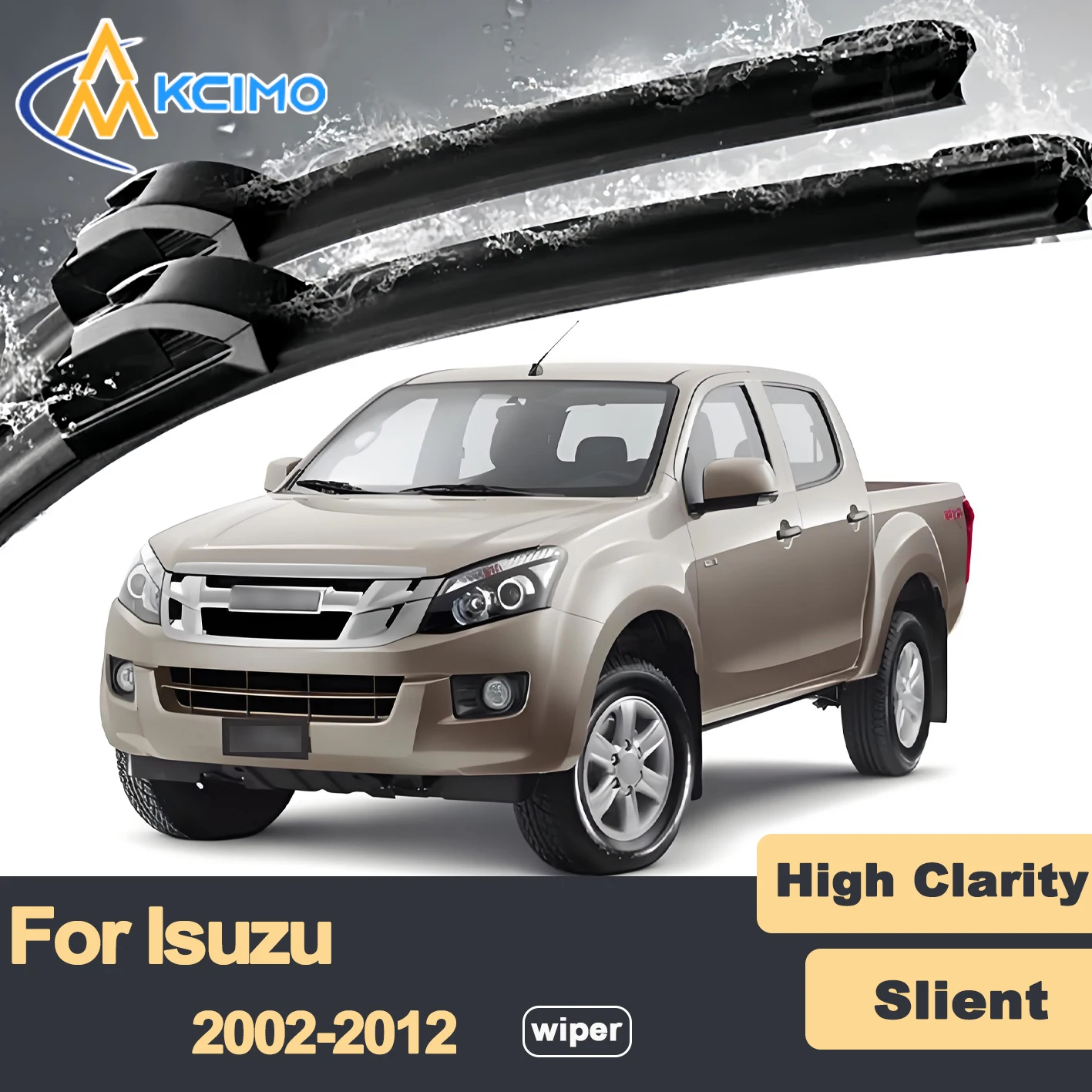 Premium Rubber Durable Silent Windshield Wiper Blades 2pcs for Isuzu D-Max RA RC 2002-2012 Chevrolet D-Max LUV T-Series
Premium Rubber Durable Silent Windshield Wiper Blades 2pcs for Isuzu D-Max RA RC 2002-2012 Chevrolet D-Max LUV T-Series