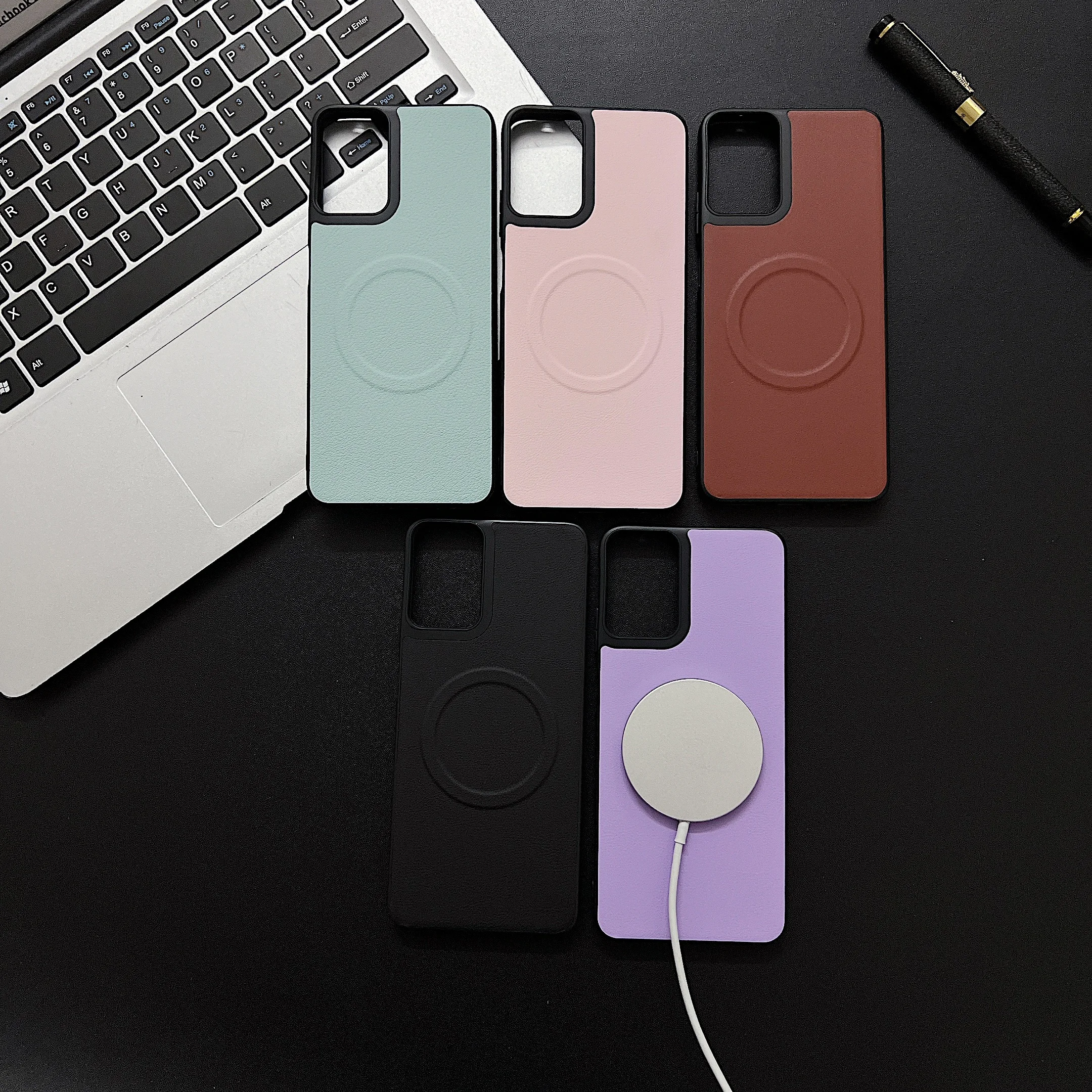 Slim Plain Leather Magsafe Wireless Charging Case For Motorola Moto G Power 2024 G Stylus Play, Shockproof Hidden Magnetic Cover
Slim Plain Leather Magsafe Wireless Charging Case For Motorola Moto G Power 2024 G Stylus Play, Shockproof Hidden Magnetic Cover
