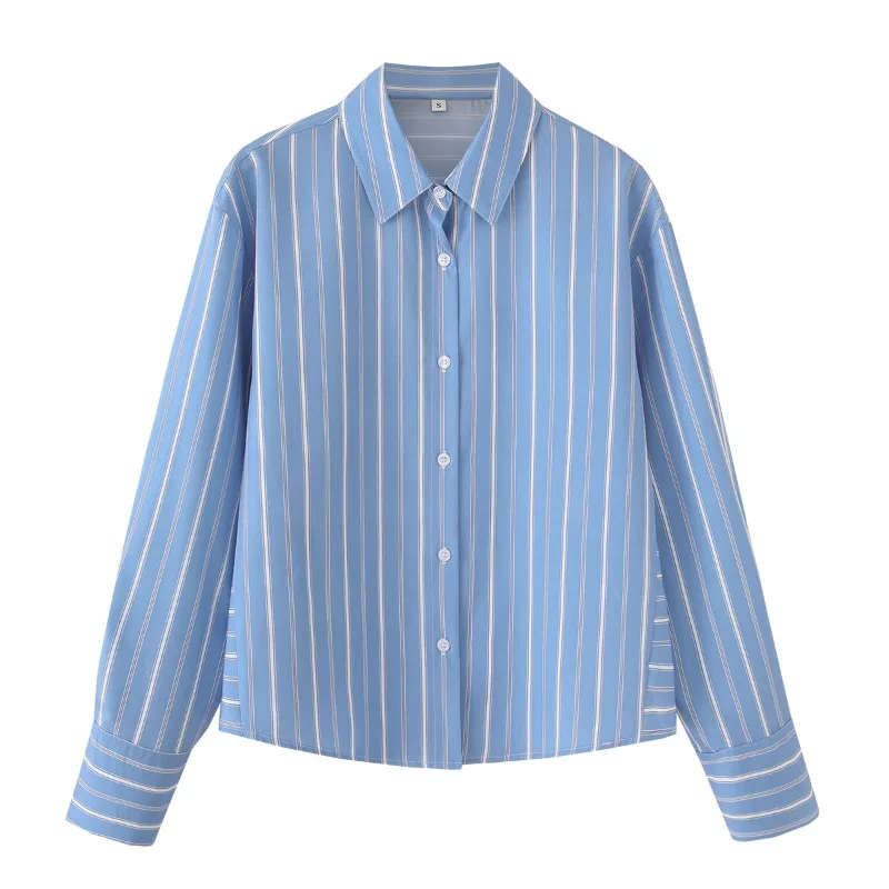 TRAFZR 100% Cotton Shirt 2025 Spring Fall Stripe Button-Down Collar Relaxed Fit Long Sleeve Workwear Essential Office to Weekend
TRAFZR 100% Cotton Shirt 2025 Spring Fall Stripe Button-Down Collar Relaxed Fit Long Sleeve Workwear Essential Office to Weekend