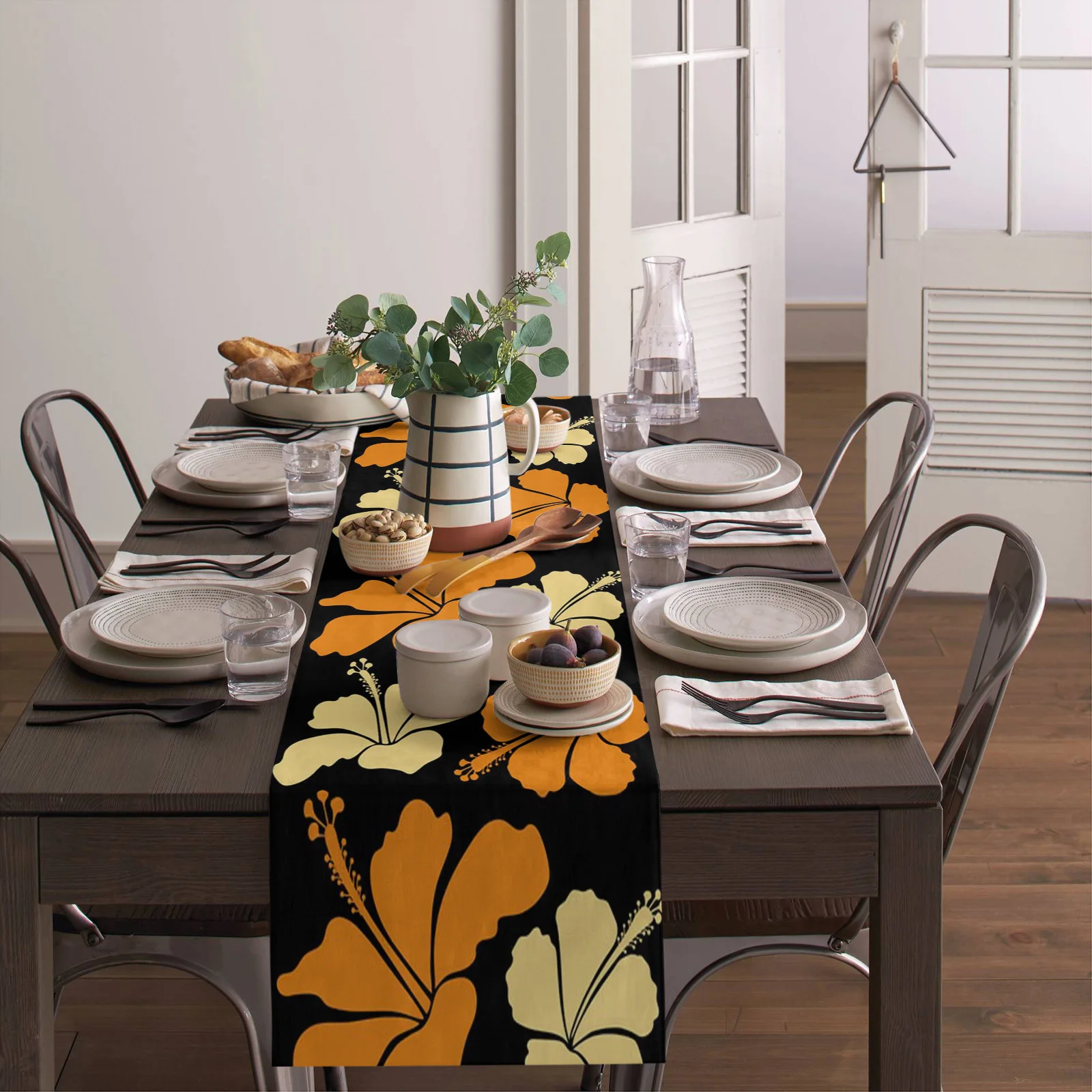 Horn Flower Tropical Plant Printing Table Flag Wedding Party Decorative Kitchen Restaurant Accessories Table Flag Decoration
Horn Flower Tropical Plant Printing Table Flag Wedding Party Decorative Kitchen Restaurant Accessories Table Flag Decoration