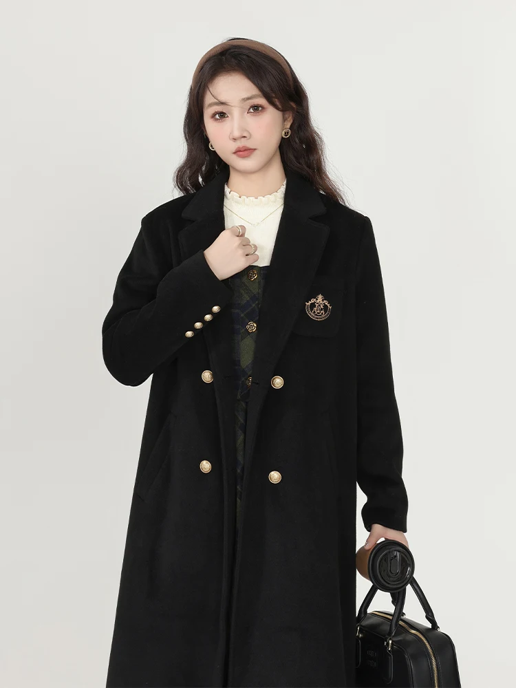 Женское шерстяное пальто Bla средней длины для колледжа, осень-зима, Новое поступление, универсальное пальто прямого кроя, корейская версия
Женское шерстяное пальто Bla средней длины для колледжа, осень-зима, Новое поступление, универсальное пальто прямого кроя, корейская версия