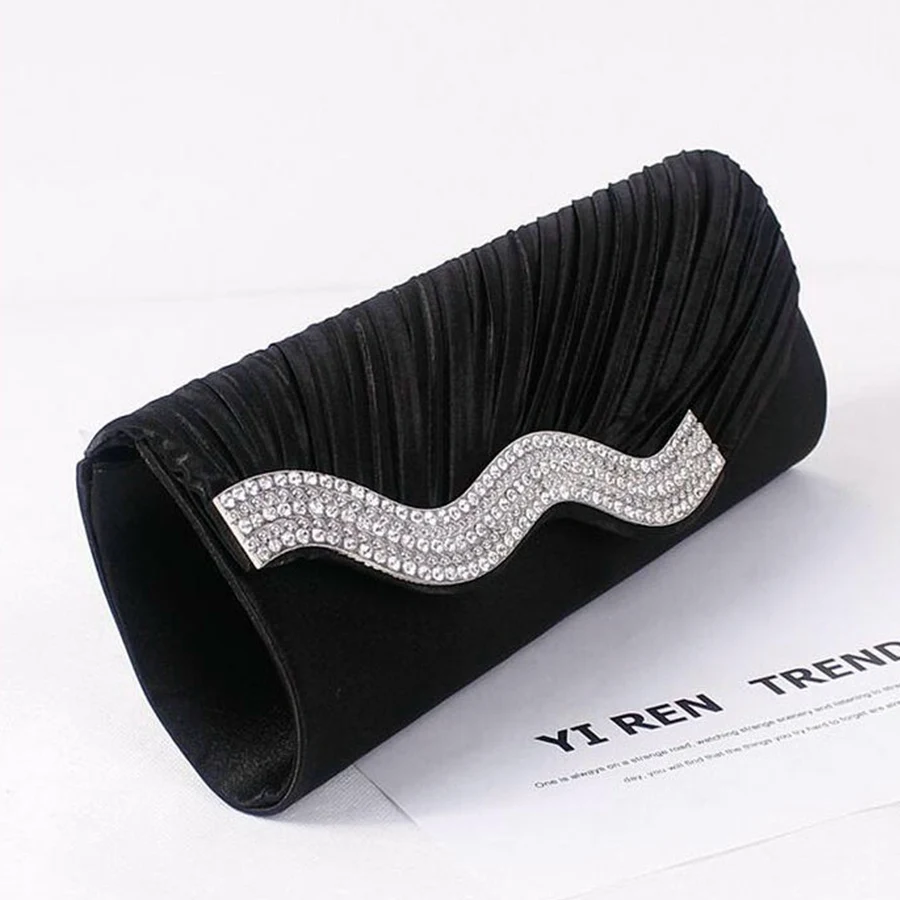 Shiny Wedding Clutch Handbag Glitter Pleated Shoulder Bag Wedding Purses Sling Dating Bag Women Girls All-matching Evening Bag
Shiny Wedding Clutch Handbag Glitter Pleated Shoulder Bag Wedding Purses Sling Dating Bag Women Girls All-matching Evening Bag