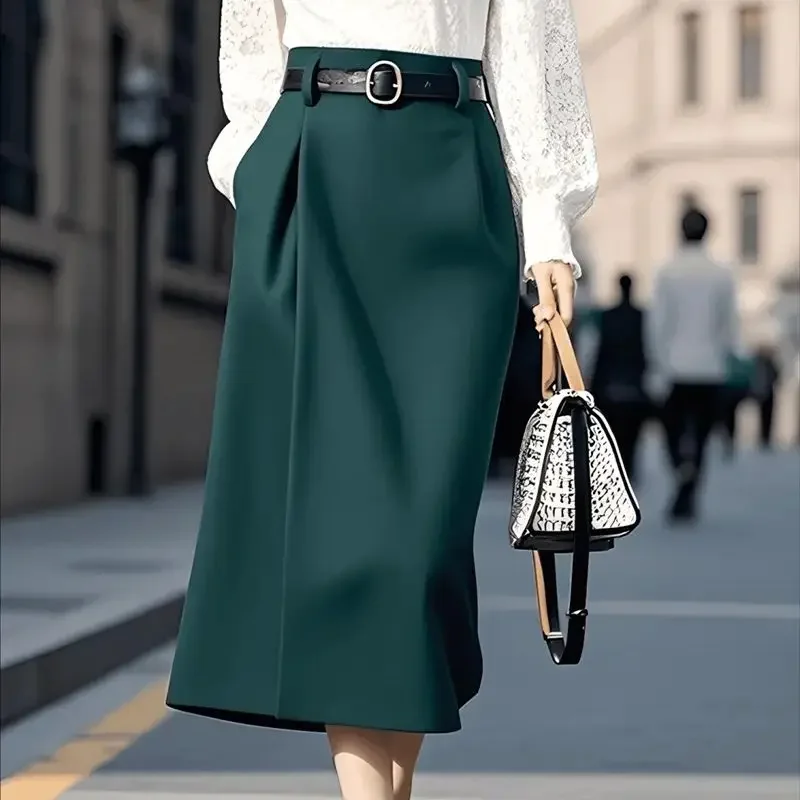 New Fashion Elegant Summer Skirt Women Office Lady High Waist Casual A-line Solid Color Party Midi Skirts Slim Jupe Clothing
New Fashion Elegant Summer Skirt Women Office Lady High Waist Casual A-line Solid Color Party Midi Skirts Slim Jupe Clothing