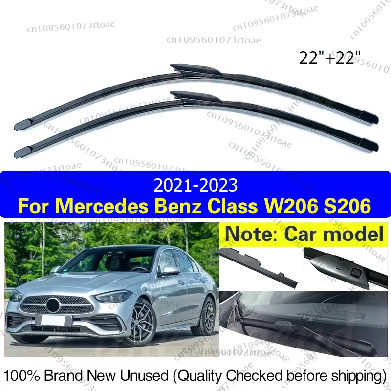 For Mercedes Benz C-Class W206 S206 2021 2022 2023 C180 C200 C220d C300d C300 C400 e Front Wiper Blades Clean Window Rain Brush
For Mercedes Benz C-Class W206 S206 2021 2022 2023 C180 C200 C220d C300d C300 C400 e Front Wiper Blades Clean Window Rain Brush