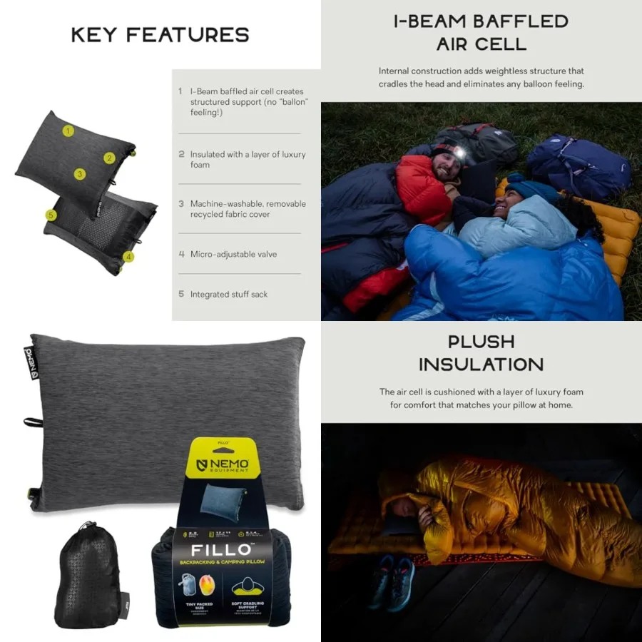 Equipment Fillo Backpacking Camping Pillow - - One Size
Equipment Fillo Backpacking Camping Pillow - - One Size