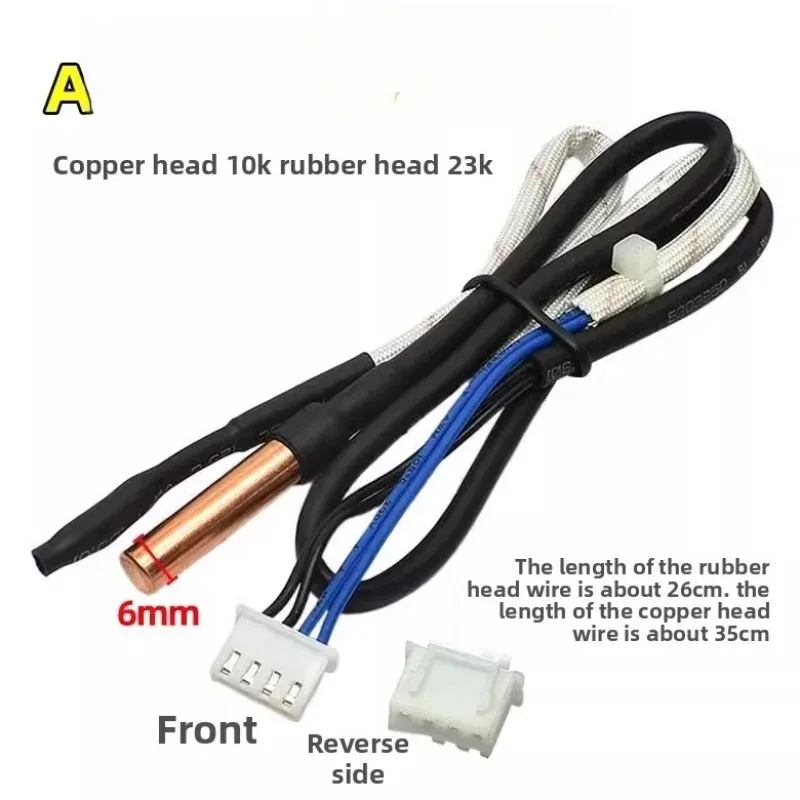 for Haier air conditioning temperature sensor hanging cabinet indoor ring temperature 23K tube temperature 10K sensing probe
for Haier air conditioning temperature sensor hanging cabinet indoor ring temperature 23K tube temperature 10K sensing probe