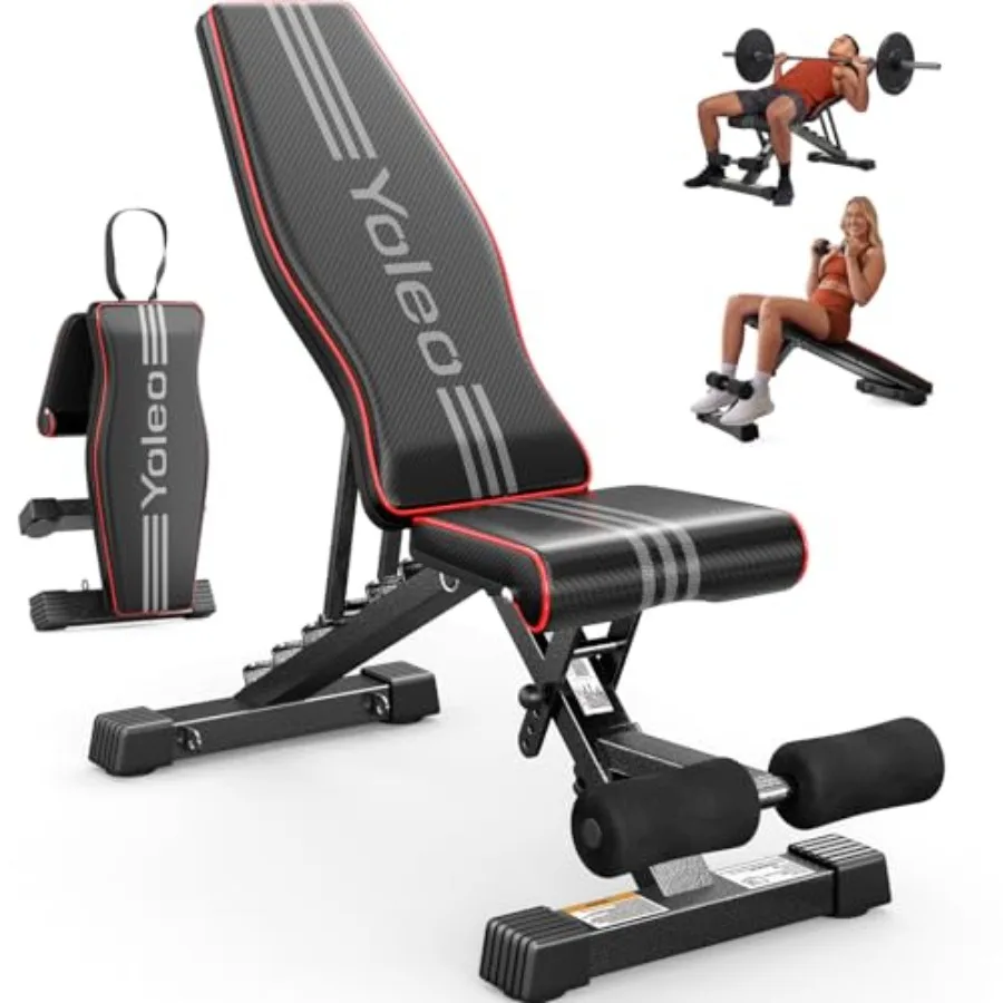 Home gym adjustable weight bench, steel frame, black, ASTM-certified 827LBS capacity, 98 pre-assembled, foldable with 84 inclin
Home gym adjustable weight bench, steel frame, black, ASTM-certified 827LBS capacity, 98 pre-assembled, foldable with 84 inclin
