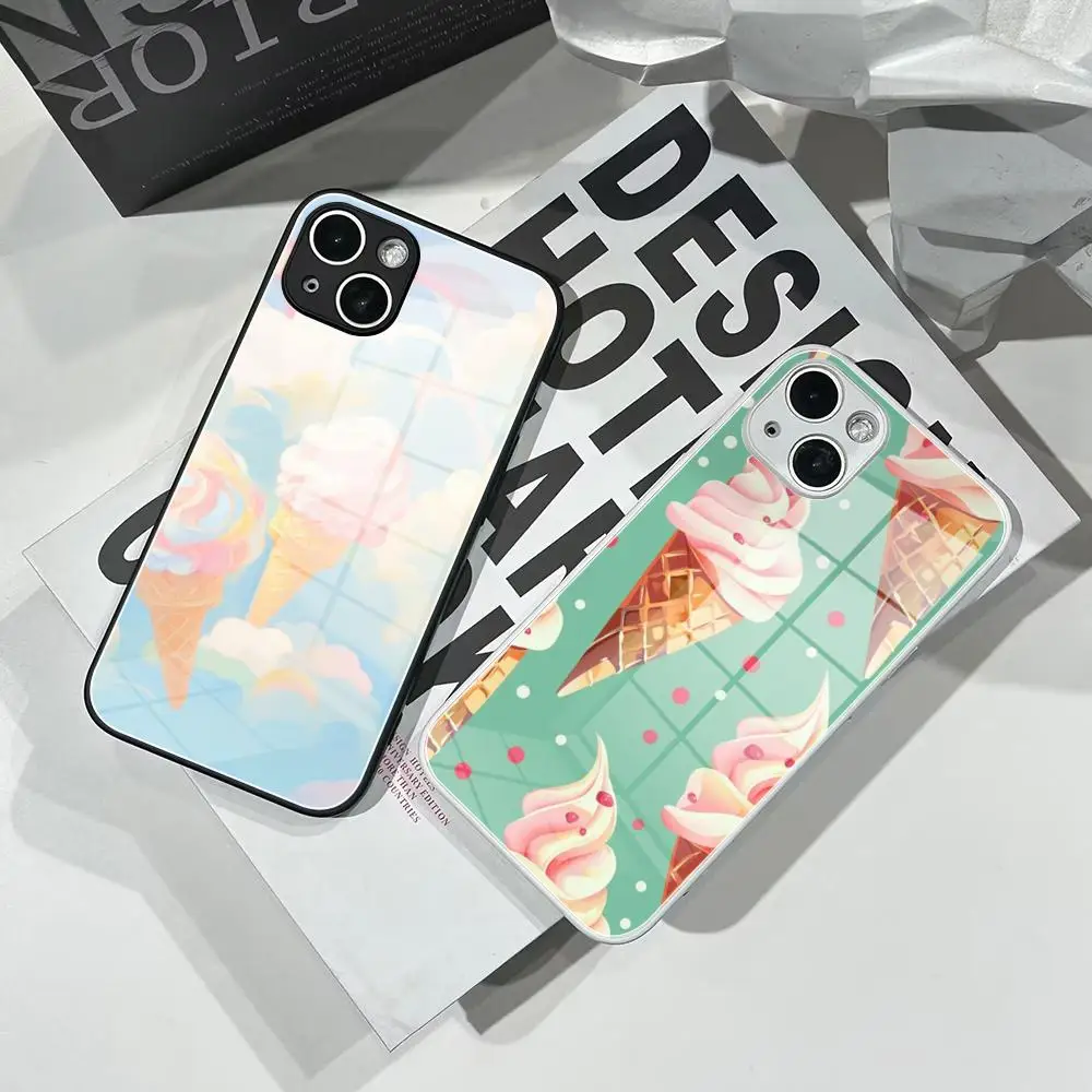 ice cream Phone Case Tempered Glass For IPhone 16 15 Pro Max 14 13 12 Mini Plus Samsung S24 S23 Ultra phone case
ice cream Phone Case Tempered Glass For IPhone 16 15 Pro Max 14 13 12 Mini Plus Samsung S24 S23 Ultra phone case