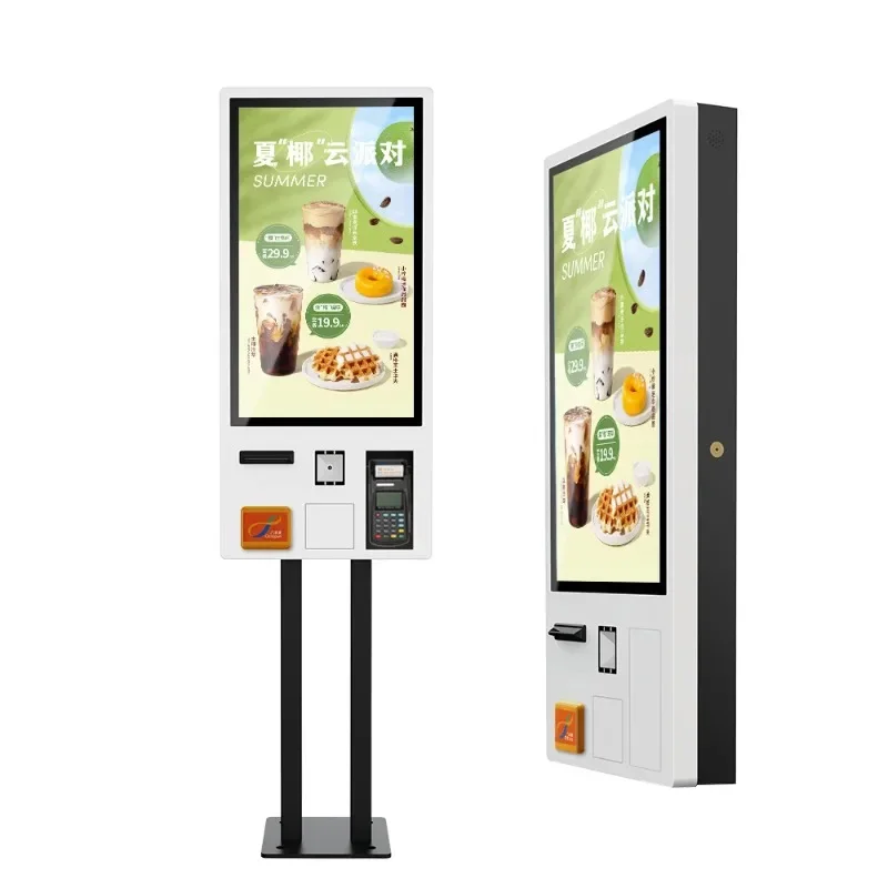 32 inch Restaurant Food Order Kiosk Touch Screen Computer Unattended Payment Kiosk With Scanner Support 4G Net
32 inch Restaurant Food Order Kiosk Touch Screen Computer Unattended Payment Kiosk With Scanner Support 4G Net