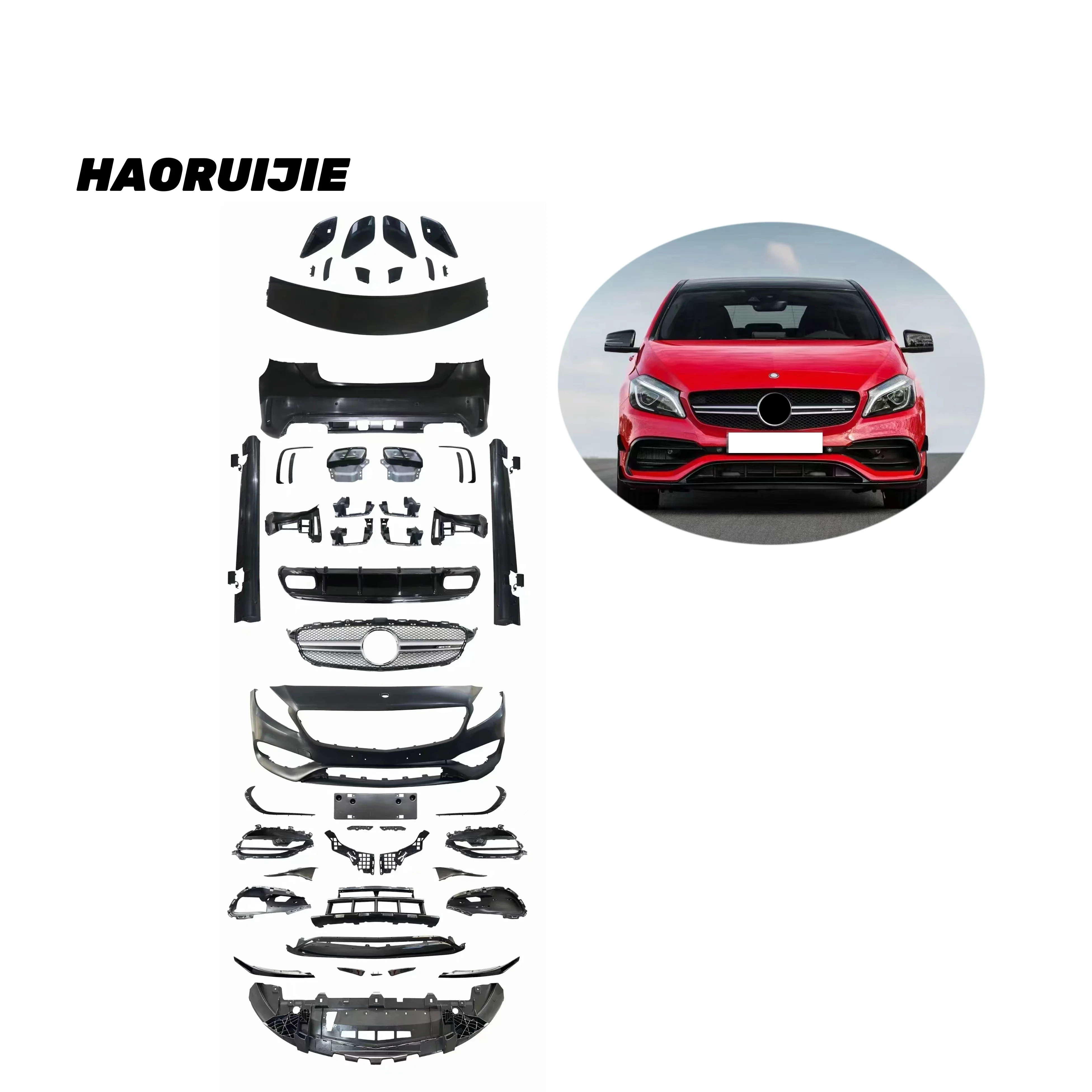 BR Modification Club Automotive Parts Facelift Body Kits For A-Class W176 A45 2019- Car Bumper Conversion Body Kit
BR Modification Club Automotive Parts Facelift Body Kits For A-Class W176 A45 2019- Car Bumper Conversion Body Kit