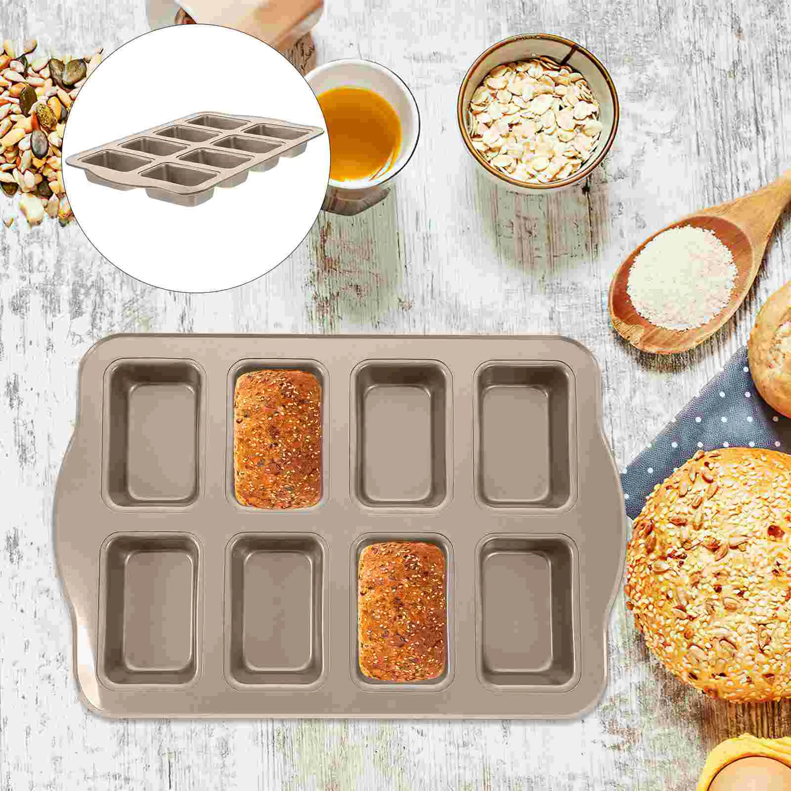 Cake Mold Easy Release Pan Square Pans for Baking Bread Tool Small Carbon Steel Pumpkin Loaf Stable Affordable
Cake Mold Easy Release Pan Square Pans for Baking Bread Tool Small Carbon Steel Pumpkin Loaf Stable Affordable