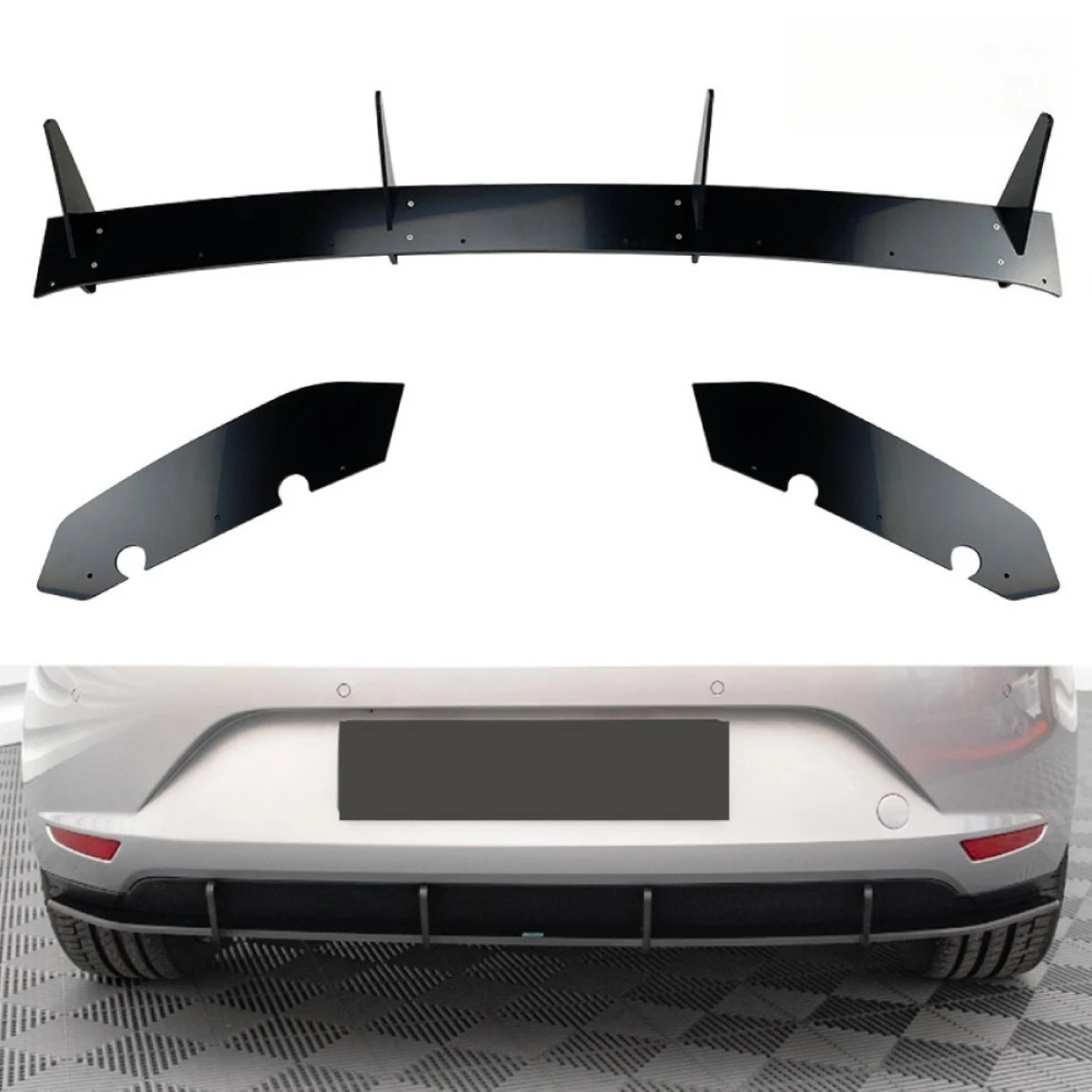 For Seat Leon MK3 Hatchback 2013-2016 Car Rear Bumper Spoiler Lip Diffuser Modification Part Bumper Guard Protector Accessories
For Seat Leon MK3 Hatchback 2013-2016 Car Rear Bumper Spoiler Lip Diffuser Modification Part Bumper Guard Protector Accessories