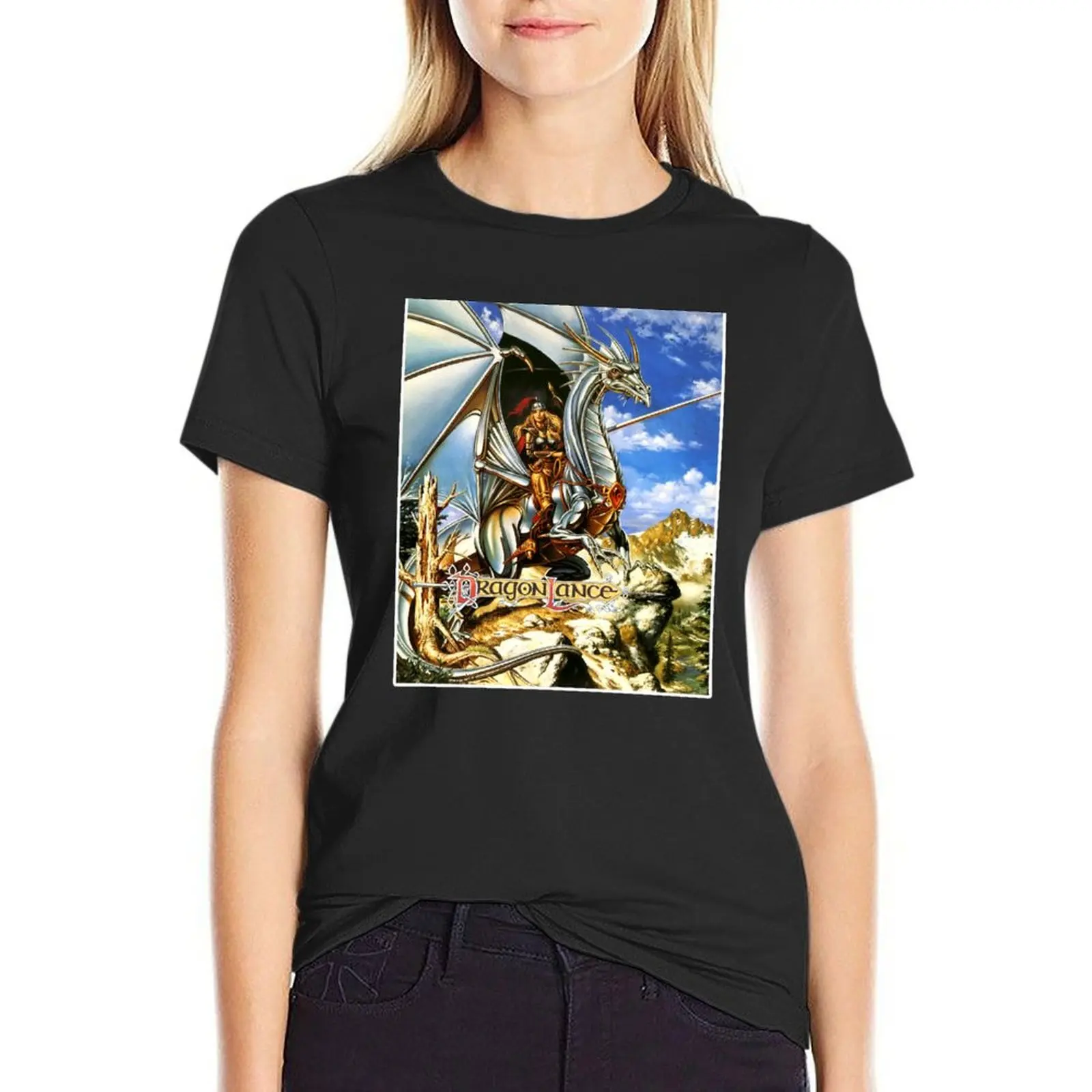 Silver General Dragonlance T-Shirt Female clothing anime shirts graphic tees western t shirts for Women
Silver General Dragonlance T-Shirt Female clothing anime shirts graphic tees western t shirts for Women