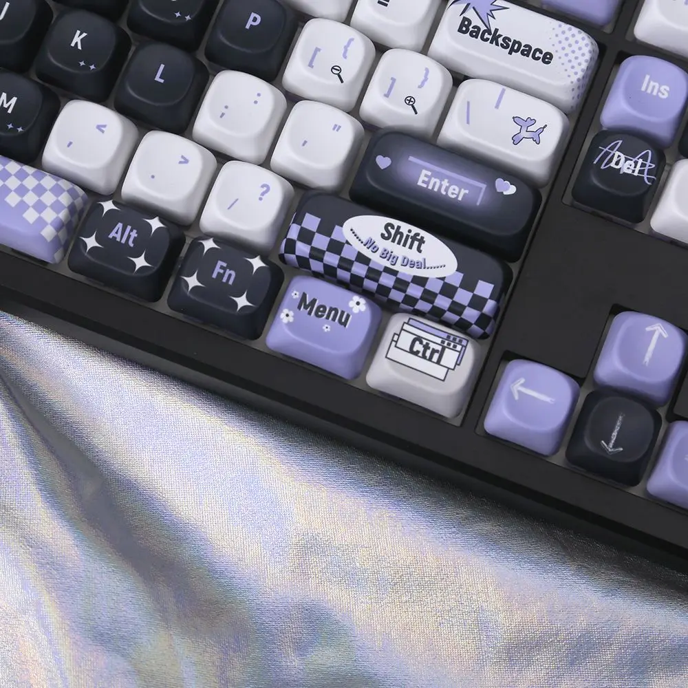 Moa black purple sweet cool wind keycap no attribute theme cute hot sublimation pbt adapt mechanical keyboard hi75
Moa black purple sweet cool wind keycap no attribute theme cute hot sublimation pbt adapt mechanical keyboard hi75