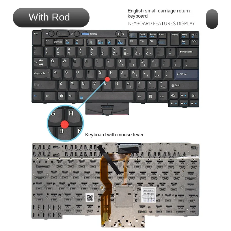Replacement applicable for Lenovo T410S T410I T520 T420 X220 W520 X220T T410 T510 W510 Laptop keyboard
Replacement applicable for Lenovo T410S T410I T520 T420 X220 W520 X220T T410 T510 W510 Laptop keyboard