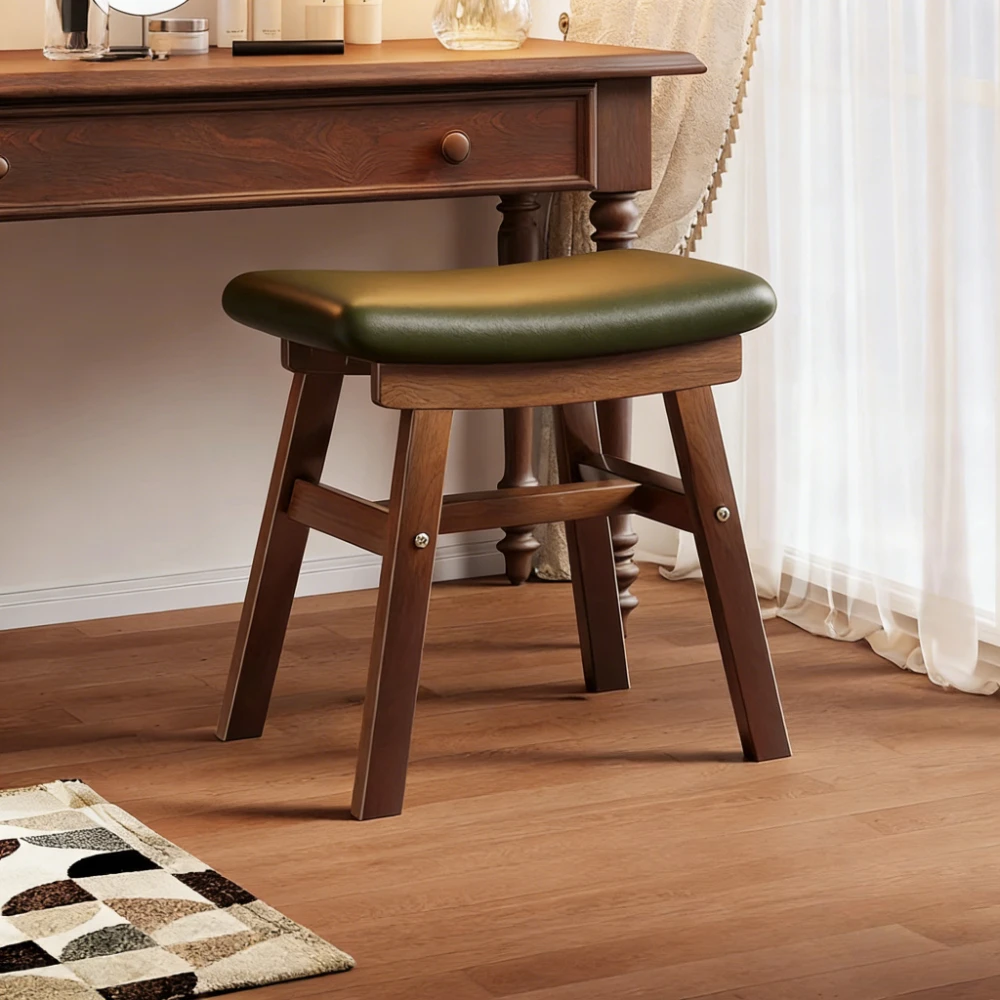 Modern Wooden Vanity Stool Chair Makeup Stools Padded Foot Stool Saddle Stool Dressing Table Stool Household Square Stool
Modern Wooden Vanity Stool Chair Makeup Stools Padded Foot Stool Saddle Stool Dressing Table Stool Household Square Stool