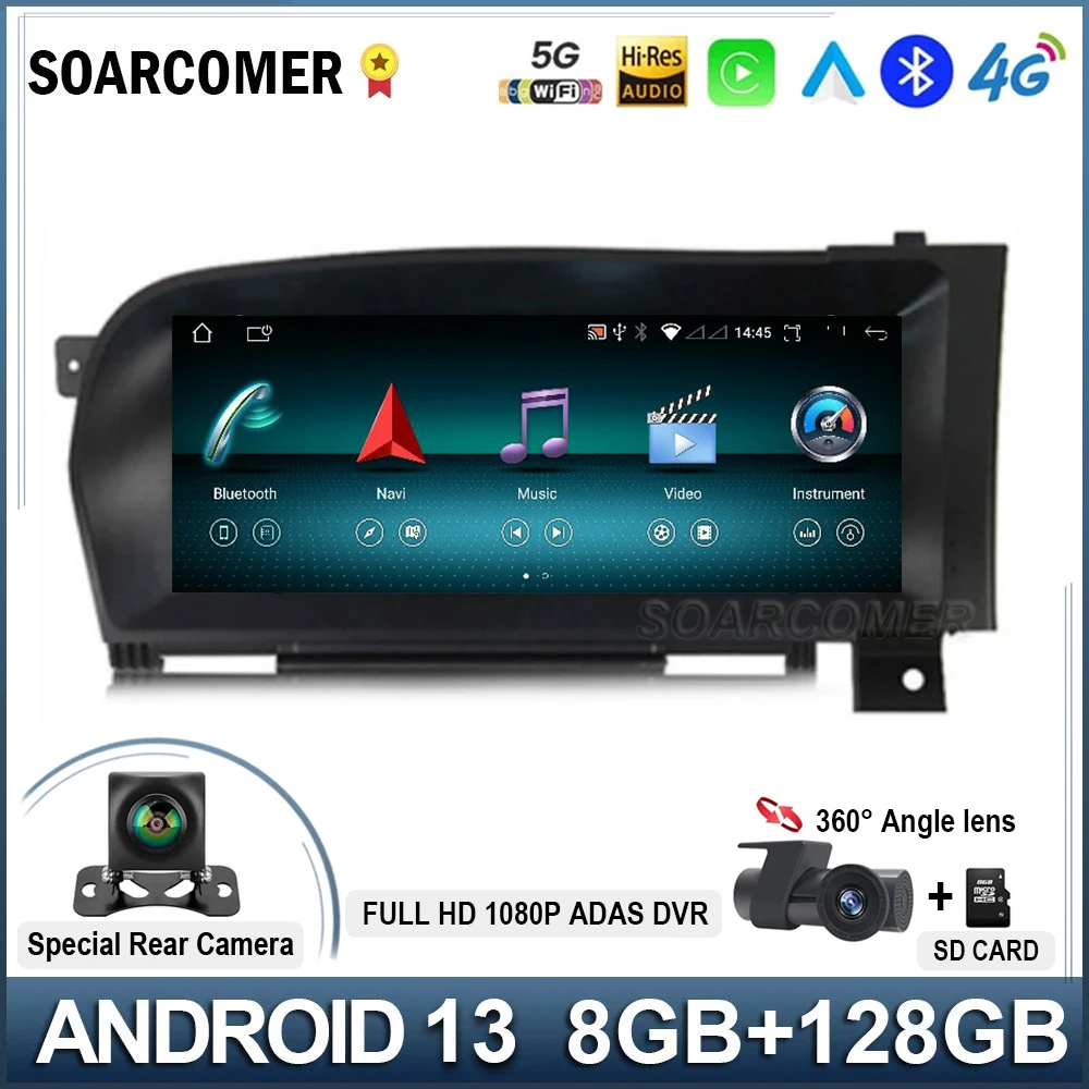 10,25 дюймовый Android 13 Экран Автомобильные аксессуары Carplay мониторы Speacker Радио мультимедийный плеер для Benz S W221 W216 2005 - 2013
10,25 дюймовый Android 13 Экран Автомобильные аксессуары Carplay мониторы Speacker Радио мультимедийный плеер для Benz S W221 W216 2005 - 2013