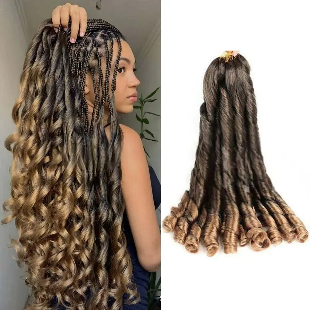 Loose Wave Spiral French Curly Braiding Hair Extension 24 Inch Synthetic High Temperature Ombre Pre Stretched Braid Hair Woman
Loose Wave Spiral French Curly Braiding Hair Extension 24 Inch Synthetic High Temperature Ombre Pre Stretched Braid Hair Woman