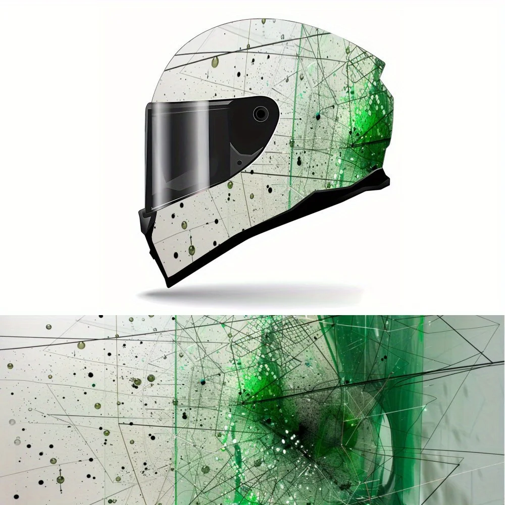 Green Dot Line Artwork Helmet Vinyl Wrap, Waterproof Decals for Motorcycle Bike Helmets, Universal Fit,Personalized Motorcycle A
Green Dot Line Artwork Helmet Vinyl Wrap, Waterproof Decals for Motorcycle Bike Helmets, Universal Fit,Personalized Motorcycle A