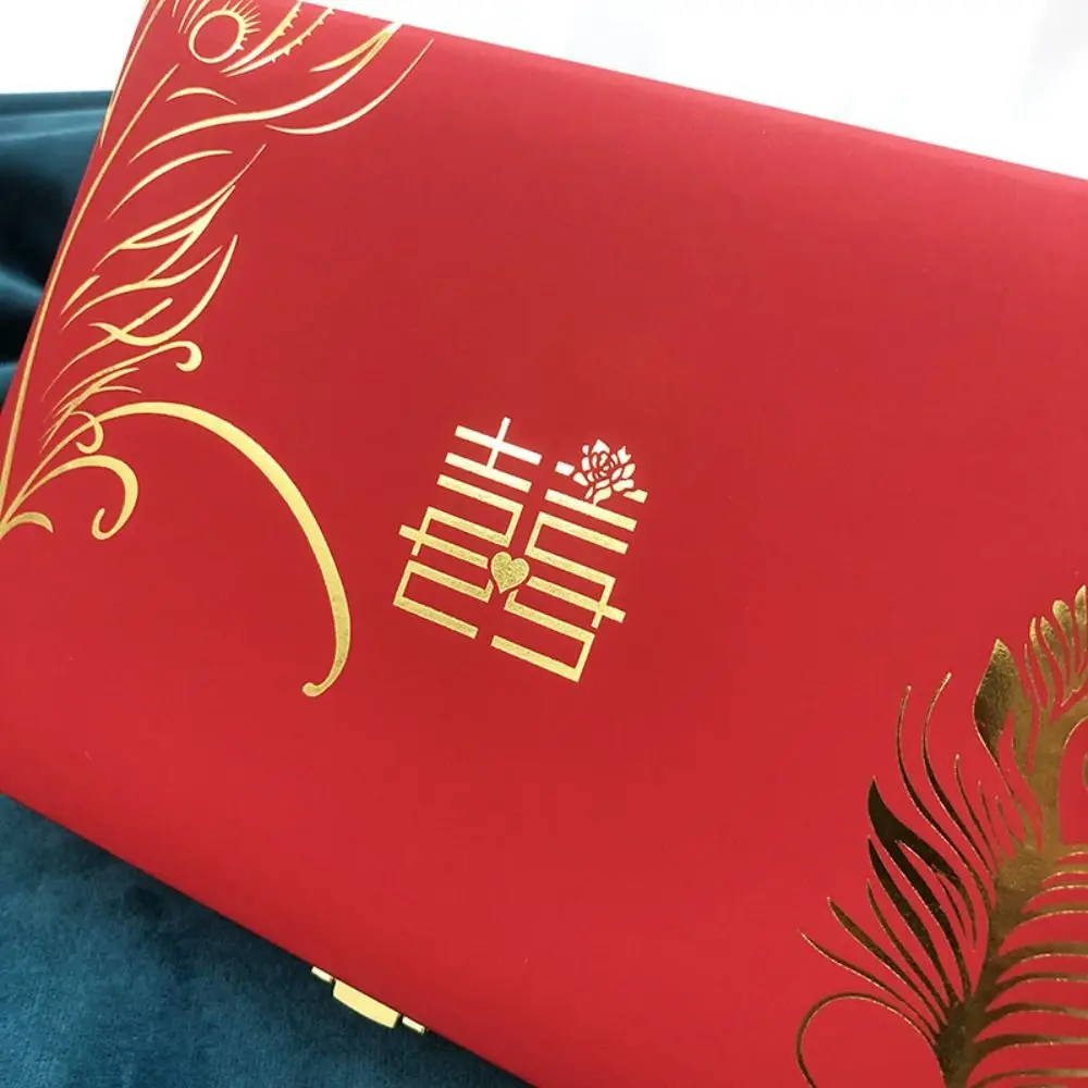 Dragon and Phoenix Golden Jewelry Set Storage Box Red Vintage Wedding Jewelry Display Box Multicompartment Large Capacity
Dragon and Phoenix Golden Jewelry Set Storage Box Red Vintage Wedding Jewelry Display Box Multicompartment Large Capacity