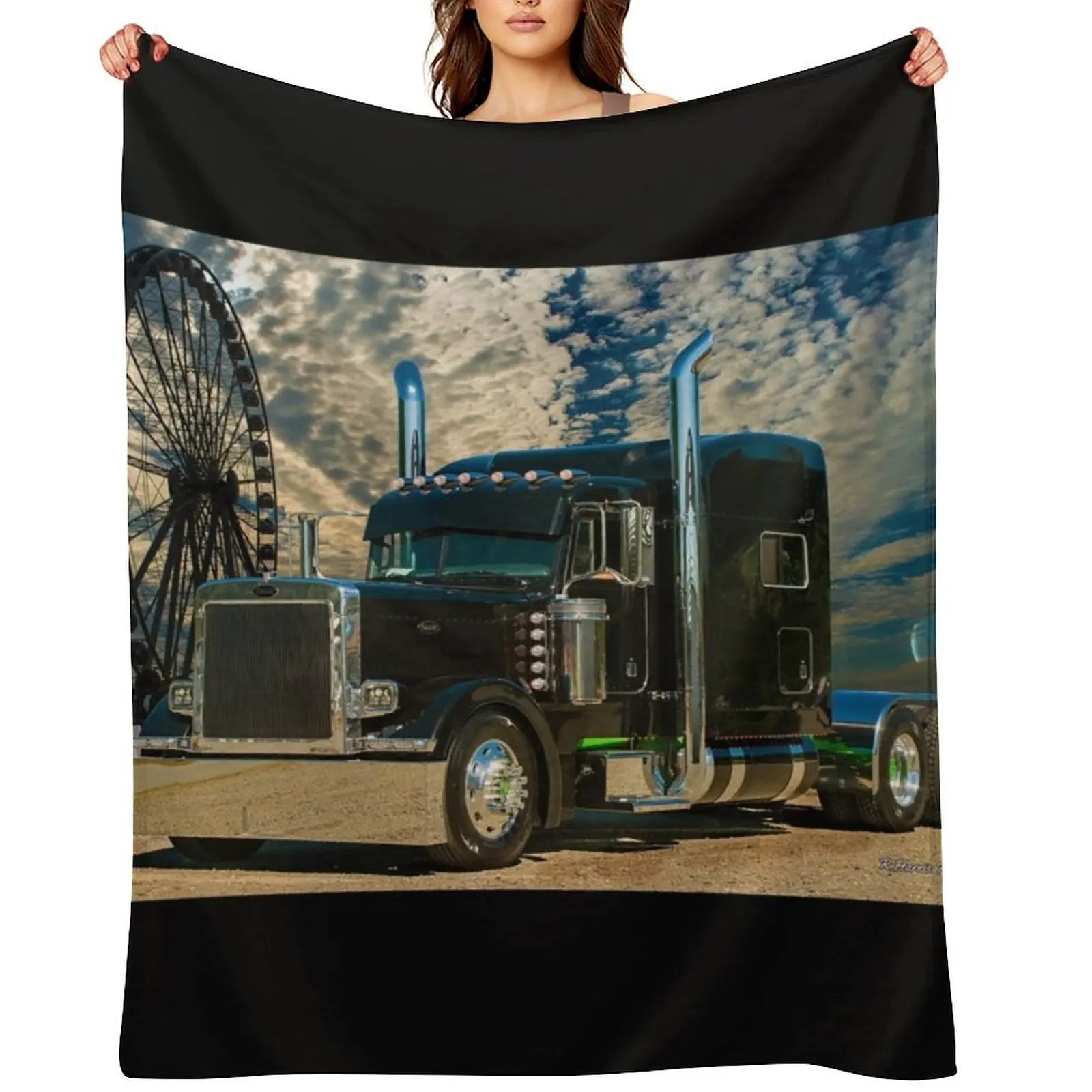 Black Peterbilt Throw Blanket Polar Flannels Personalized Gift manga Blankets
Black Peterbilt Throw Blanket Polar Flannels Personalized Gift manga Blankets