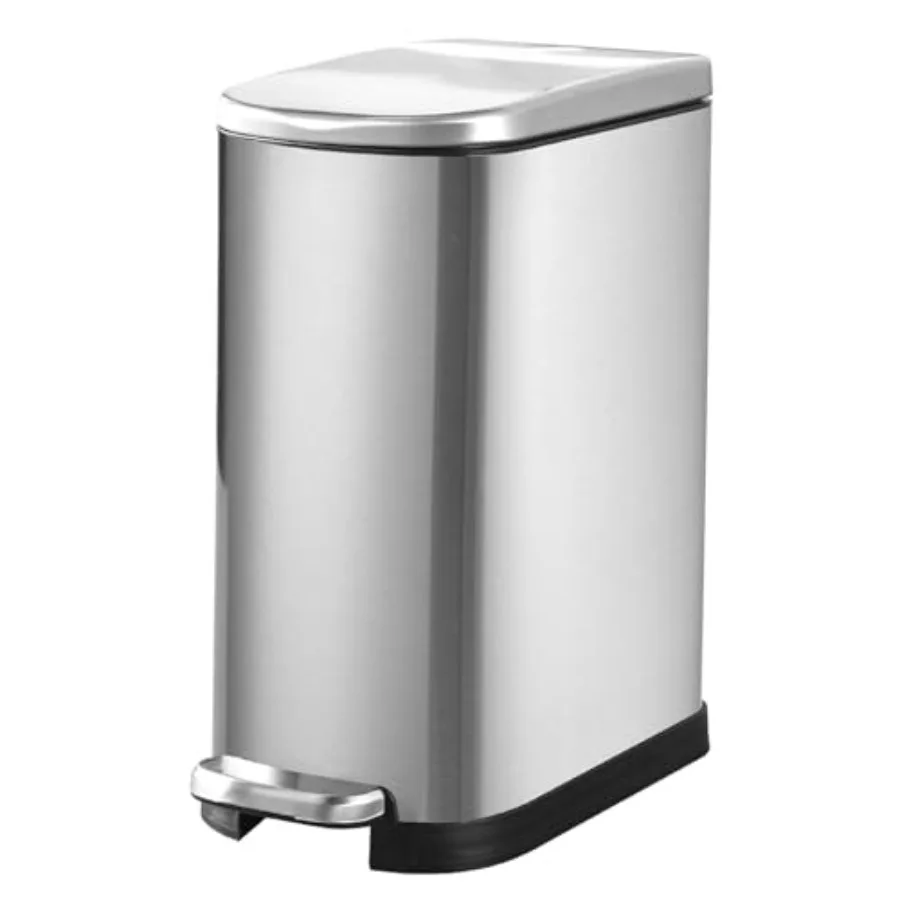 3.5 Gallon Bathroom Trash Can with Soft Close Lid 13.5 Litre Stainless Steel Pedel Garbage Can with Removable Inner Bucket Wast
3.5 Gallon Bathroom Trash Can with Soft Close Lid 13.5 Litre Stainless Steel Pedel Garbage Can with Removable Inner Bucket Wast