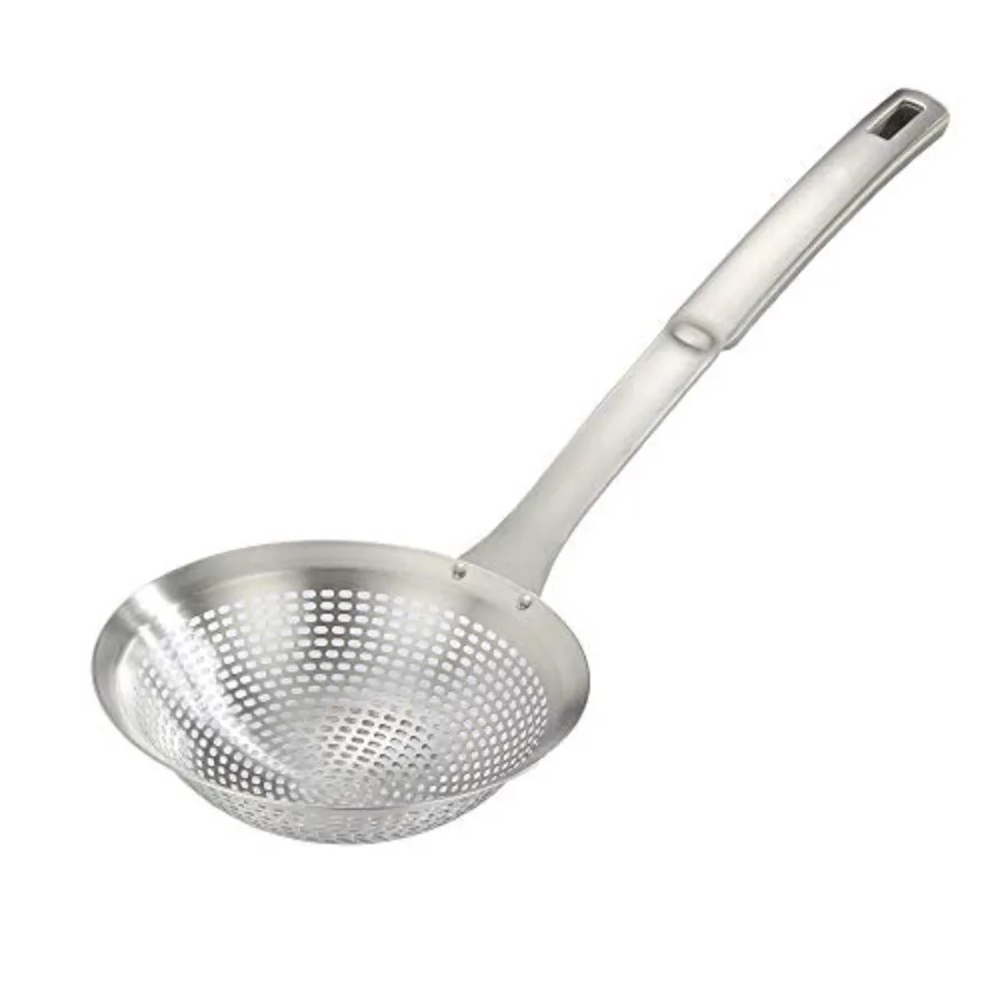 304 Stainless Steel Skimmer Ladle Spoon 14.5 Inch for Cooking Frying Skimming Colander Strainer Ideal Kitchen Tool for Oil Skim 
304 Stainless Steel Skimmer Ladle Spoon 14.5 Inch for Cooking Frying Skimming Colander Strainer Ideal Kitchen Tool for Oil Skim