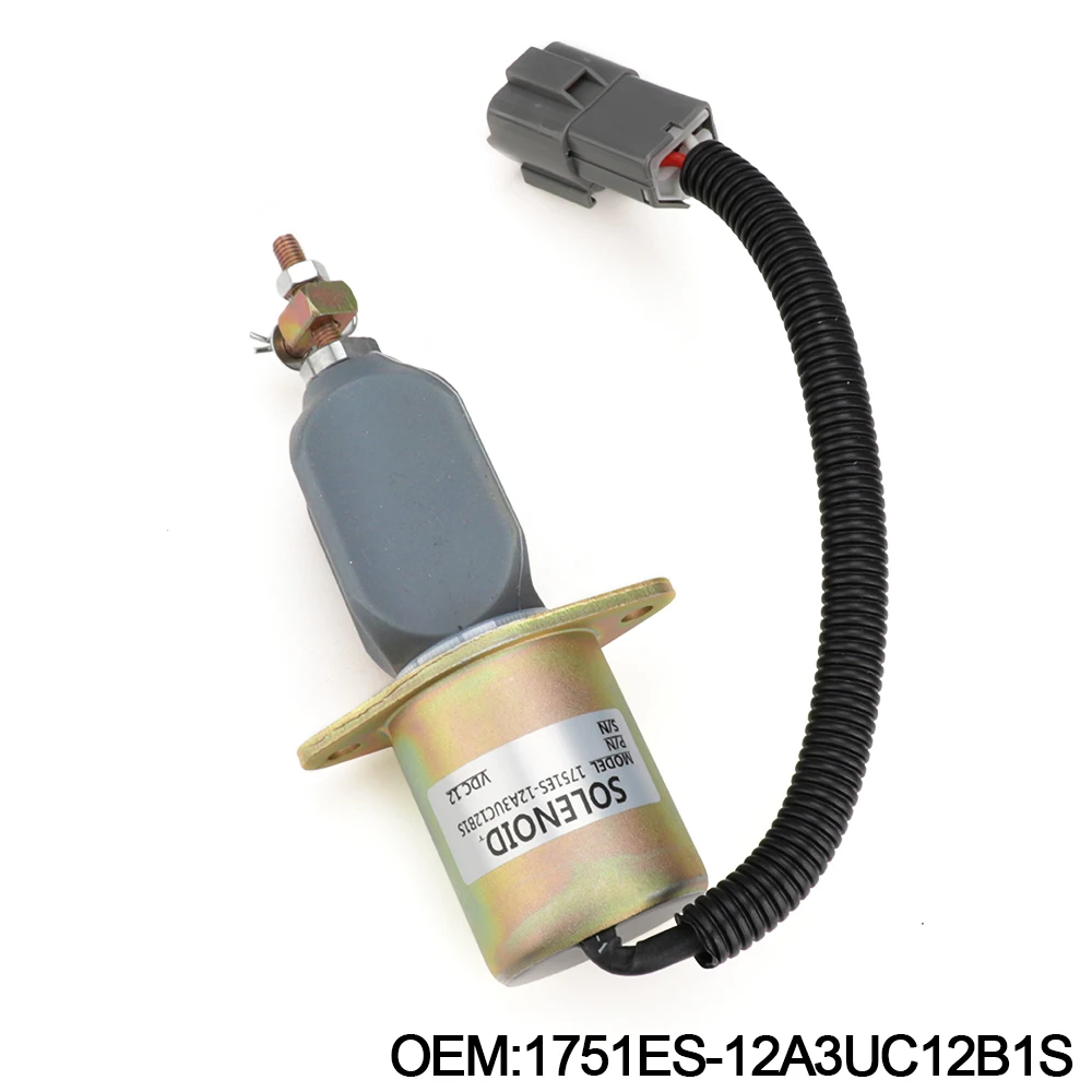 1751ES-12A3UC12B1S 12V Fuel Shut Off Solenoid 129953-77811 For Yanmar 4NTE94 Engine Hyundai R60-5 R210-5 SA-4673-S
1751ES-12A3UC12B1S 12V Fuel Shut Off Solenoid 129953-77811 For Yanmar 4NTE94 Engine Hyundai R60-5 R210-5 SA-4673-S