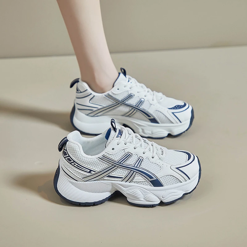 Spring Autumn Women's New Fashion Breathable Platform Shoes Versatile Sneakers for Women Ladies Lace Up Casual Daddy Shoes
Spring Autumn Women's New Fashion Breathable Platform Shoes Versatile Sneakers for Women Ladies Lace Up Casual Daddy Shoes
