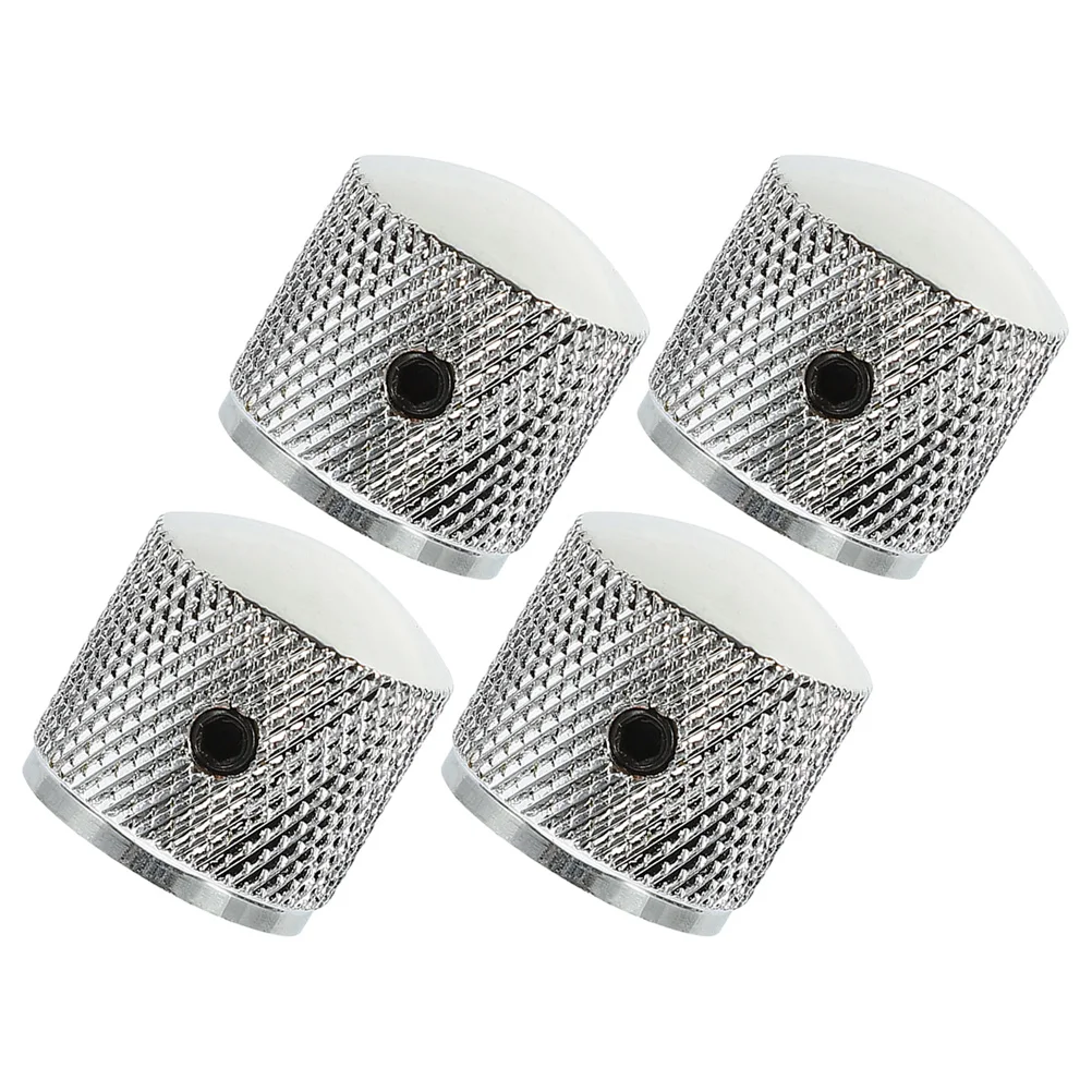 4 Pcs Metal Volume Knobs Electric Guitar Bass Chrome Rim Screw Fixed Control Caps Sound Replacement Parts Guitar Accessories
4 Pcs Metal Volume Knobs Electric Guitar Bass Chrome Rim Screw Fixed Control Caps Sound Replacement Parts Guitar Accessories
