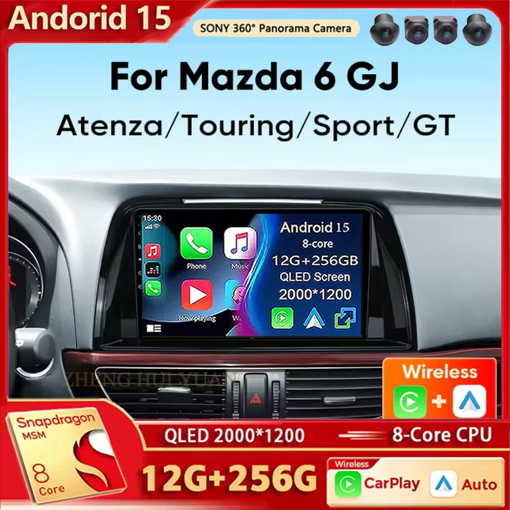 Android 15 Car Radio For Mazda 6 GJ Atenza Touring Sport GT Wireless Carplay Android Auto Stereo Multimedia Player WiFi 4G 2 Din
Android 15 Car Radio For Mazda 6 GJ Atenza Touring Sport GT Wireless Carplay Android Auto Stereo Multimedia Player WiFi 4G 2 Din