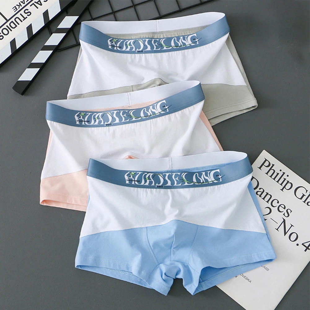 Men’s Panties Fashion Letters Cotton BoxerShorts Color Blocking Man Underwear Boxers Breathable U Convex Underpants Plus Size
Men’s Panties Fashion Letters Cotton BoxerShorts Color Blocking Man Underwear Boxers Breathable U Convex Underpants Plus Size