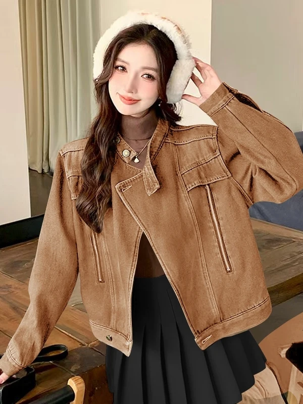 Womens Vintage Washed Denim Jacket Spring Autumn Winter Stylish Ageless Beautiful American Workwear Top Original Design Loose...
Womens Vintage Washed Denim Jacket Spring Autumn Winter Stylish Ageless Beautiful American Workwear Top Original Design Loose...