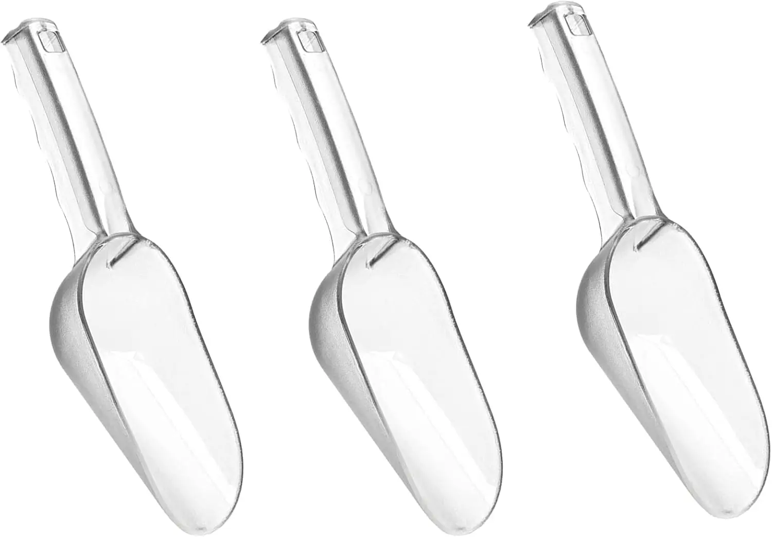 3PCS Clear Plastic Ice Scoop, 12 oz, for Ice, Popcorn, Coffee Beans, Flour
3PCS Clear Plastic Ice Scoop, 12 oz, for Ice, Popcorn, Coffee Beans, Flour