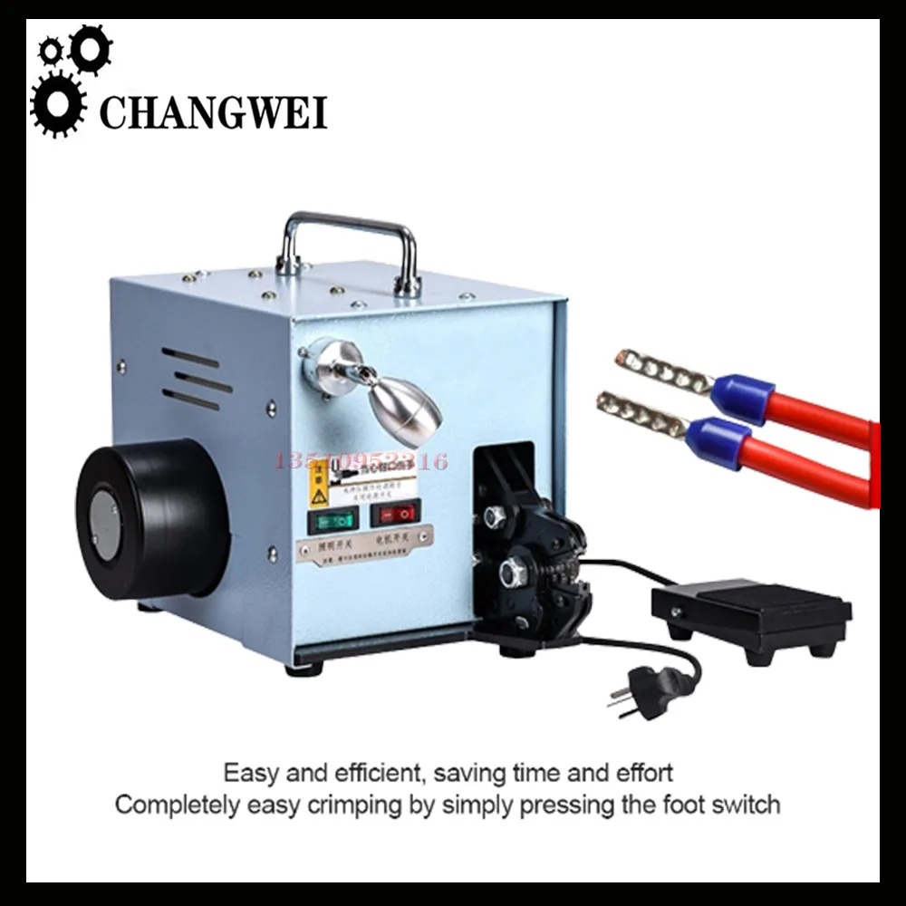 Hot sale! Pure electric terminal crimping machine YQ-02A 60W/220V 50Hz electric cold crimping terminal crimping machine
Hot sale! Pure electric terminal crimping machine YQ-02A 60W/220V 50Hz electric cold crimping terminal crimping machine