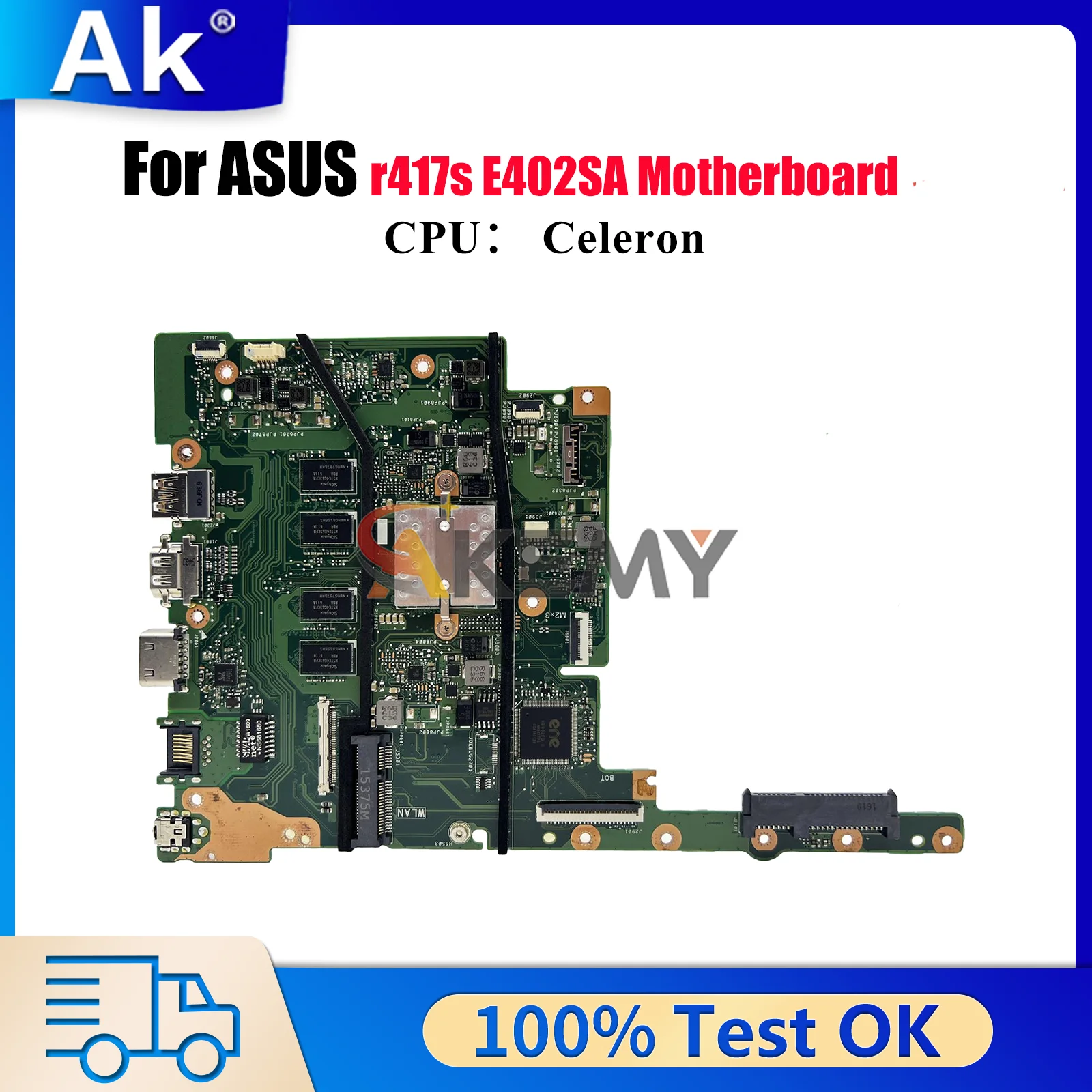 E402SA Laptop Motherboard For ASUS EeeBook r417s E402SA E402S Notebook Mainboard With Celeron CPU 100% tests OK fast shipping
E402SA Laptop Motherboard For ASUS EeeBook r417s E402SA E402S Notebook Mainboard With Celeron CPU 100% tests OK fast shipping