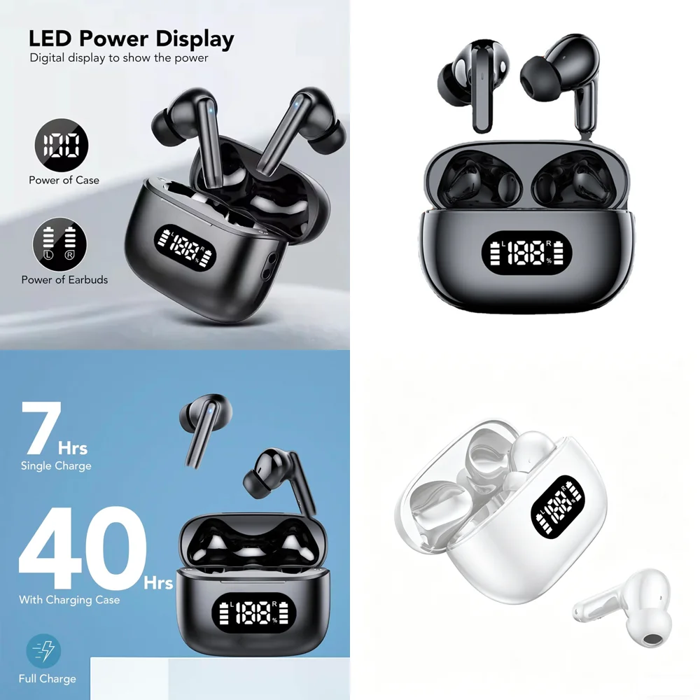 Clear Calls TWS Wireless Headphones with LED Display BT 5.4 Long-Battery Life Earbuds for Sport Work New High Quality Headset
Clear Calls TWS Wireless Headphones with LED Display BT 5.4 Long-Battery Life Earbuds for Sport Work New High Quality Headset