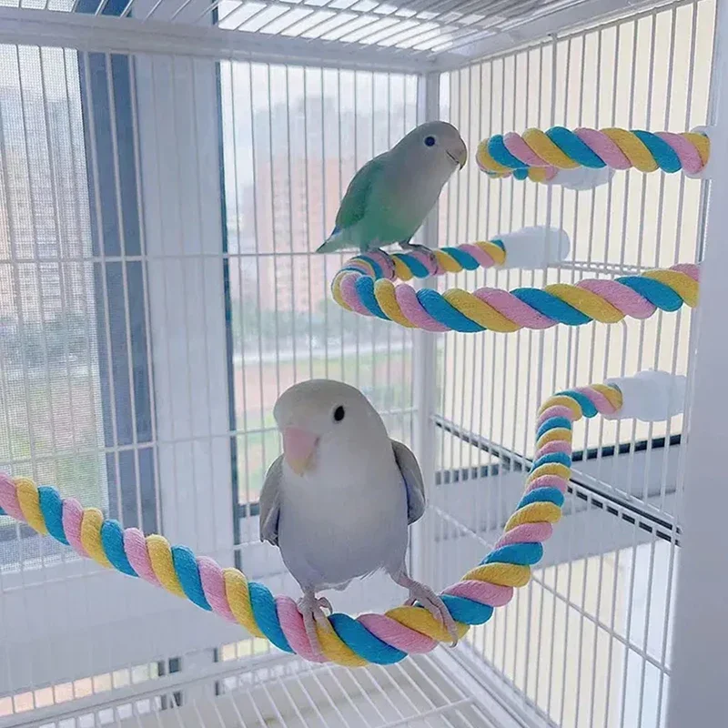 Pet Bird Bite Toys Parrot Color Cotton Rope Toys Elastic Parrot Climbing Toys Sturdy Bird Swing Harness Cage Pet Toy Swing Stand
Pet Bird Bite Toys Parrot Color Cotton Rope Toys Elastic Parrot Climbing Toys Sturdy Bird Swing Harness Cage Pet Toy Swing Stand