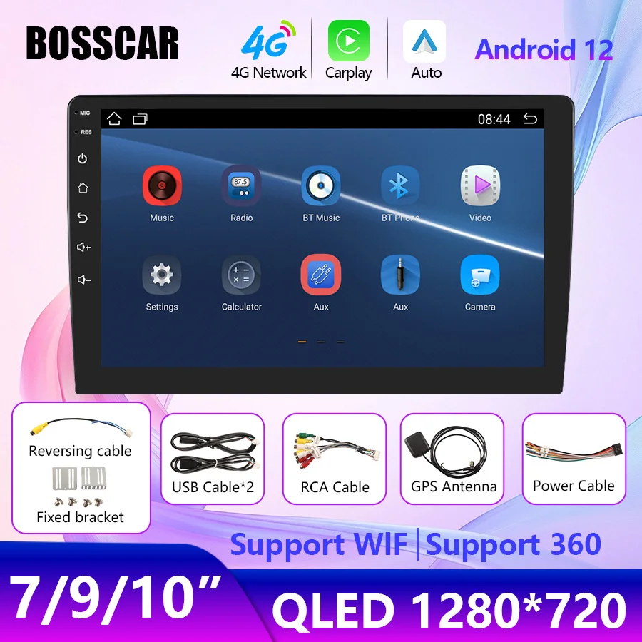 BOSSCAR 7/9/10 inch 32G Car Radio Android Auto Carplay Multimedia Video Player Suport 360 Camera 2 din Android Head Unit NO DVD
BOSSCAR 7/9/10 inch 32G Car Radio Android Auto Carplay Multimedia Video Player Suport 360 Camera 2 din Android Head Unit NO DVD