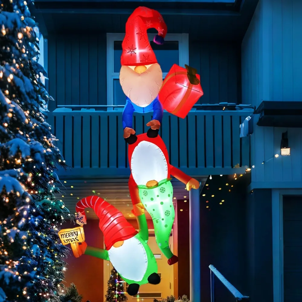 8FT Hanging Christmas Inflatables Gnomes Window Decorations, Xmas Blow Up Climbing Gnome with Build-in LEDs Outdoor Decor,Inflat
8FT Hanging Christmas Inflatables Gnomes Window Decorations, Xmas Blow Up Climbing Gnome with Build-in LEDs Outdoor Decor,Inflat
