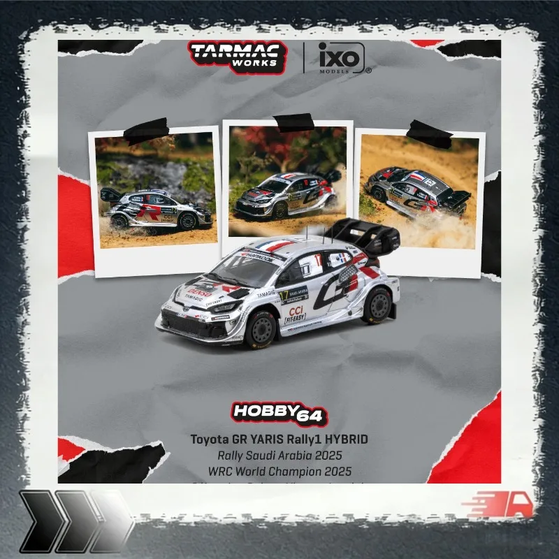 Pre-order TW 1:64 Toyota GR YARIS HYBRID Rally Saudi Arabia alloy replica car model. A gift for a friend or a collectible item.
Pre-order TW 1:64 Toyota GR YARIS HYBRID Rally Saudi Arabia alloy replica car model. A gift for a friend or a collectible item.