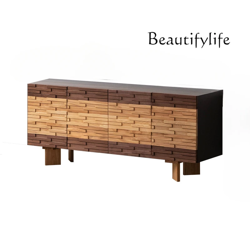 Nordic TV Cabinet North America Black Walnut Storage Storage Tailstock Silent Style Sideboard Cabinet
Nordic TV Cabinet North America Black Walnut Storage Storage Tailstock Silent Style Sideboard Cabinet