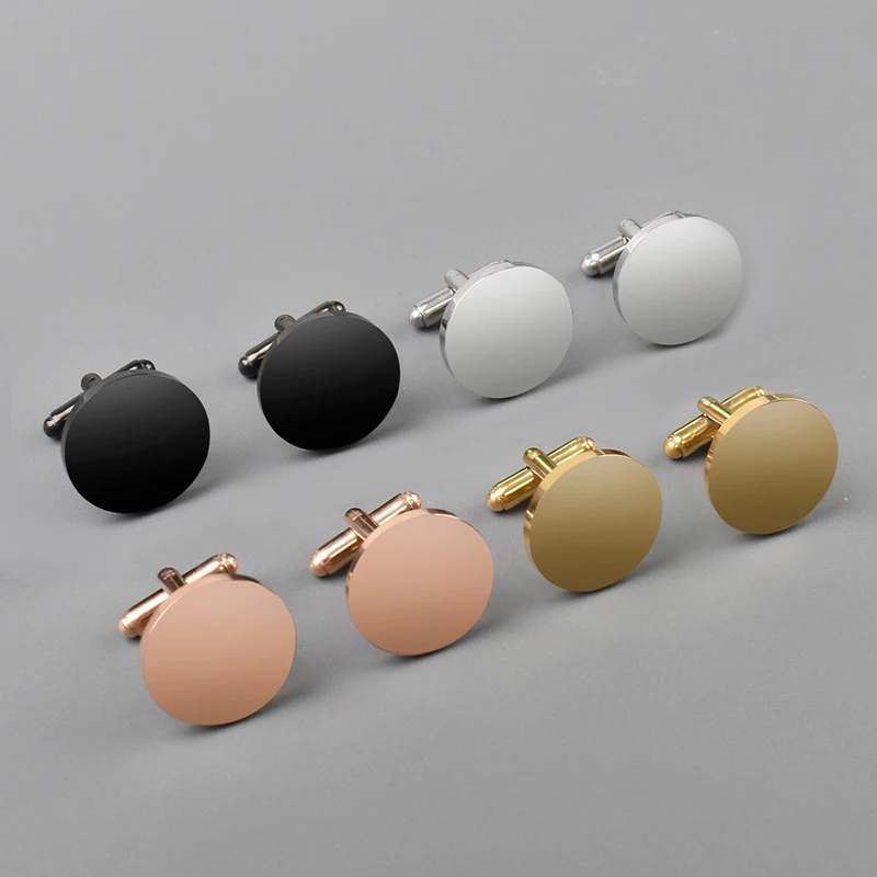 1 Pair Stainless Steel Round Cufflinks Minimalist Men's Blank Cuff Links Mirror Polished for DIY Engravable
1 Pair Stainless Steel Round Cufflinks Minimalist Men's Blank Cuff Links Mirror Polished for DIY Engravable