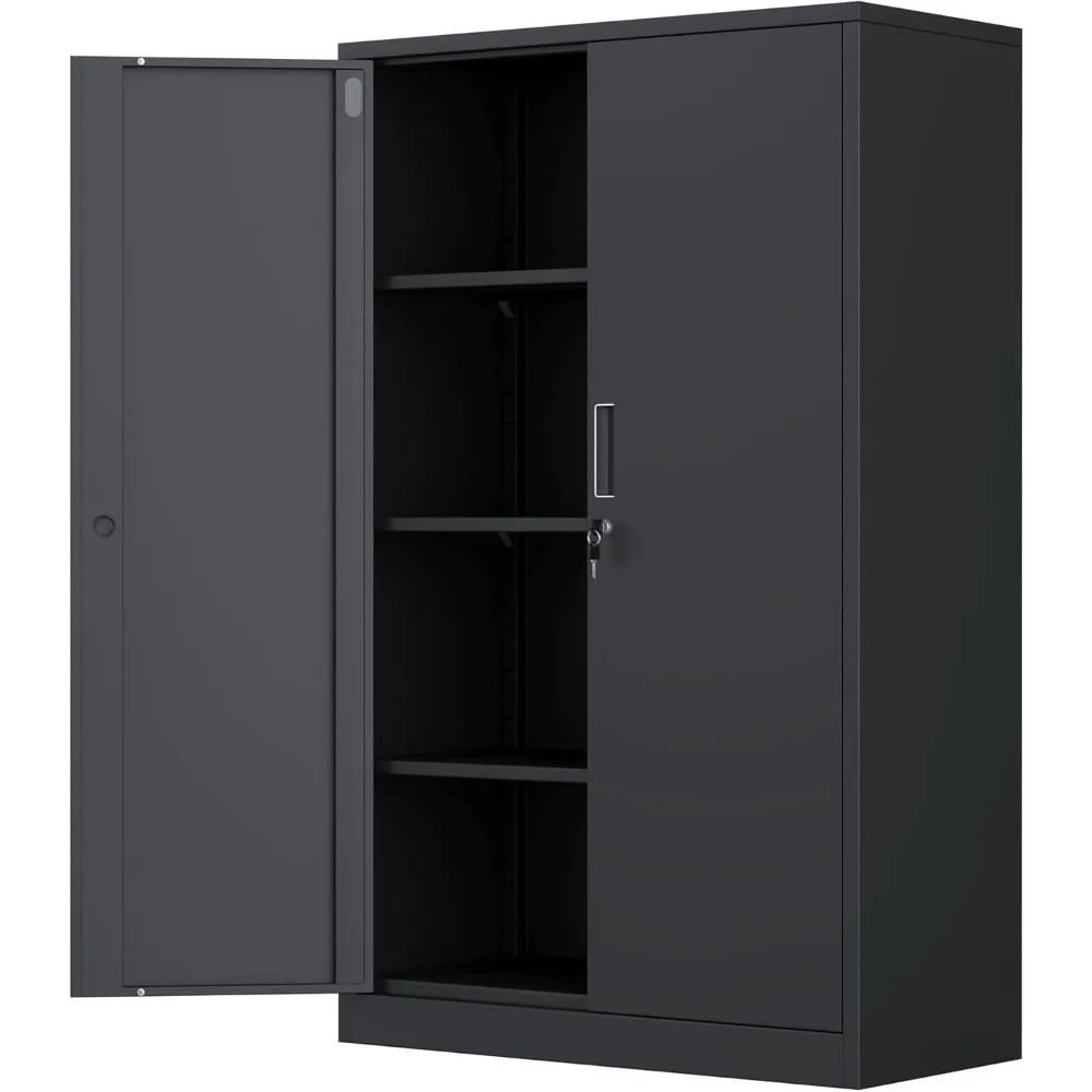 LuckMetal Storage Cabinet with Locking Doors and 3 Adjustable Shelves, 53.5-Inch Tall Lockable Steel Storage Cabinets for Home O 
LuckMetal Storage Cabinet with Locking Doors and 3 Adjustable Shelves, 53.5-Inch Tall Lockable Steel Storage Cabinets for Home O