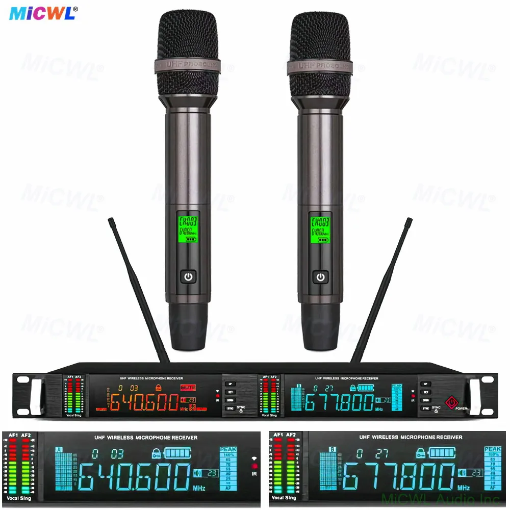 Digital 9000 UHF Dual Channel Wireless Microphone System with 2 Metal Handheld Mics 500–600m Range Stage-Ready Professional Au
Digital 9000 UHF Dual Channel Wireless Microphone System with 2 Metal Handheld Mics 500–600m Range Stage-Ready Professional Au