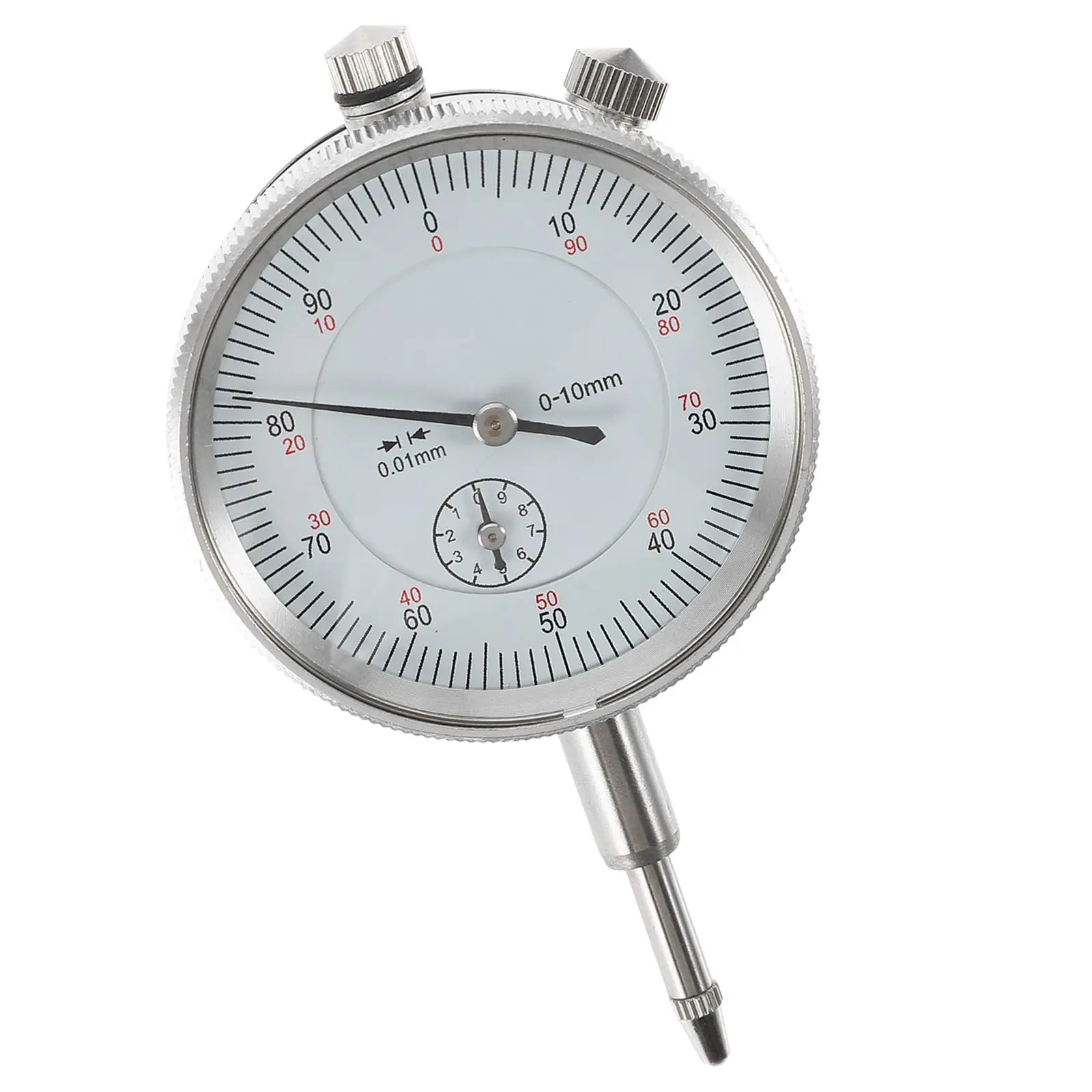 Dial Indicator Precision Gauge 0 10mm Range 0.01mm Resolution Wear Resistant Probe Clear Scale Intuitive Reading Mechanical 
Dial Indicator Precision Gauge 0 10mm Range 0.01mm Resolution Wear Resistant Probe Clear Scale Intuitive Reading Mechanical