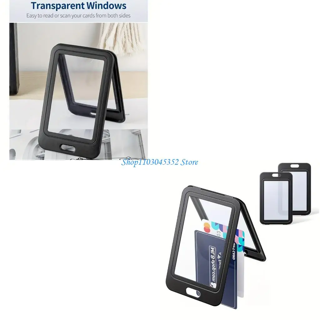 Badge Holder with Double-Sided Window Hard Plastic Name Card Case Protector for Office,School,Proximity Card
Badge Holder with Double-Sided Window Hard Plastic Name Card Case Protector for Office,School,Proximity Card