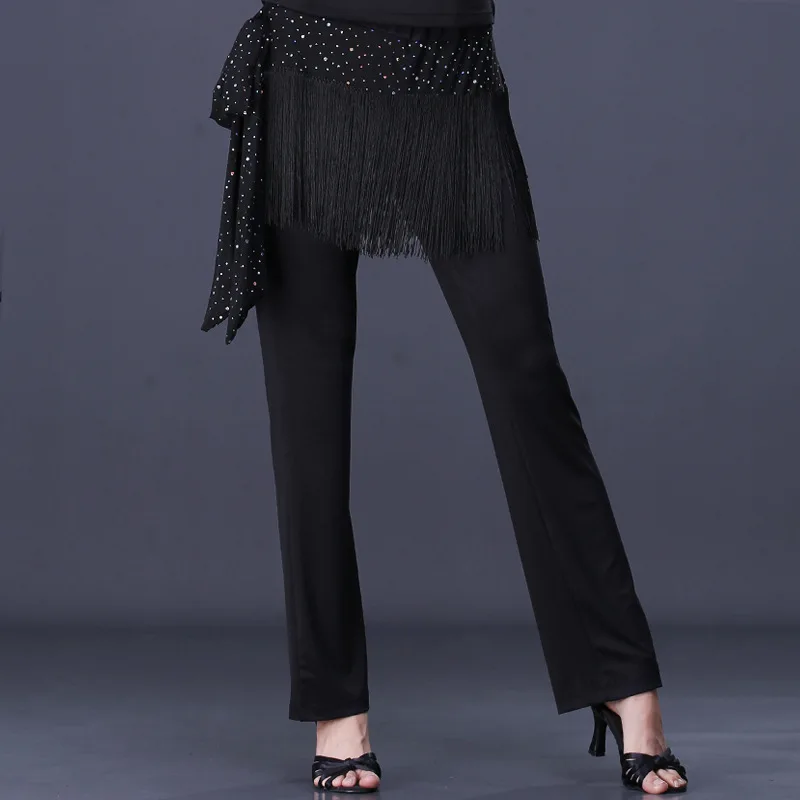 Square Dance Costumes Bright Yarn Splicing New Black New Sexy Tassel Long Women Pants Latin Dancewear Women's Practice Cloth
Square Dance Costumes Bright Yarn Splicing New Black New Sexy Tassel Long Women Pants Latin Dancewear Women's Practice Cloth