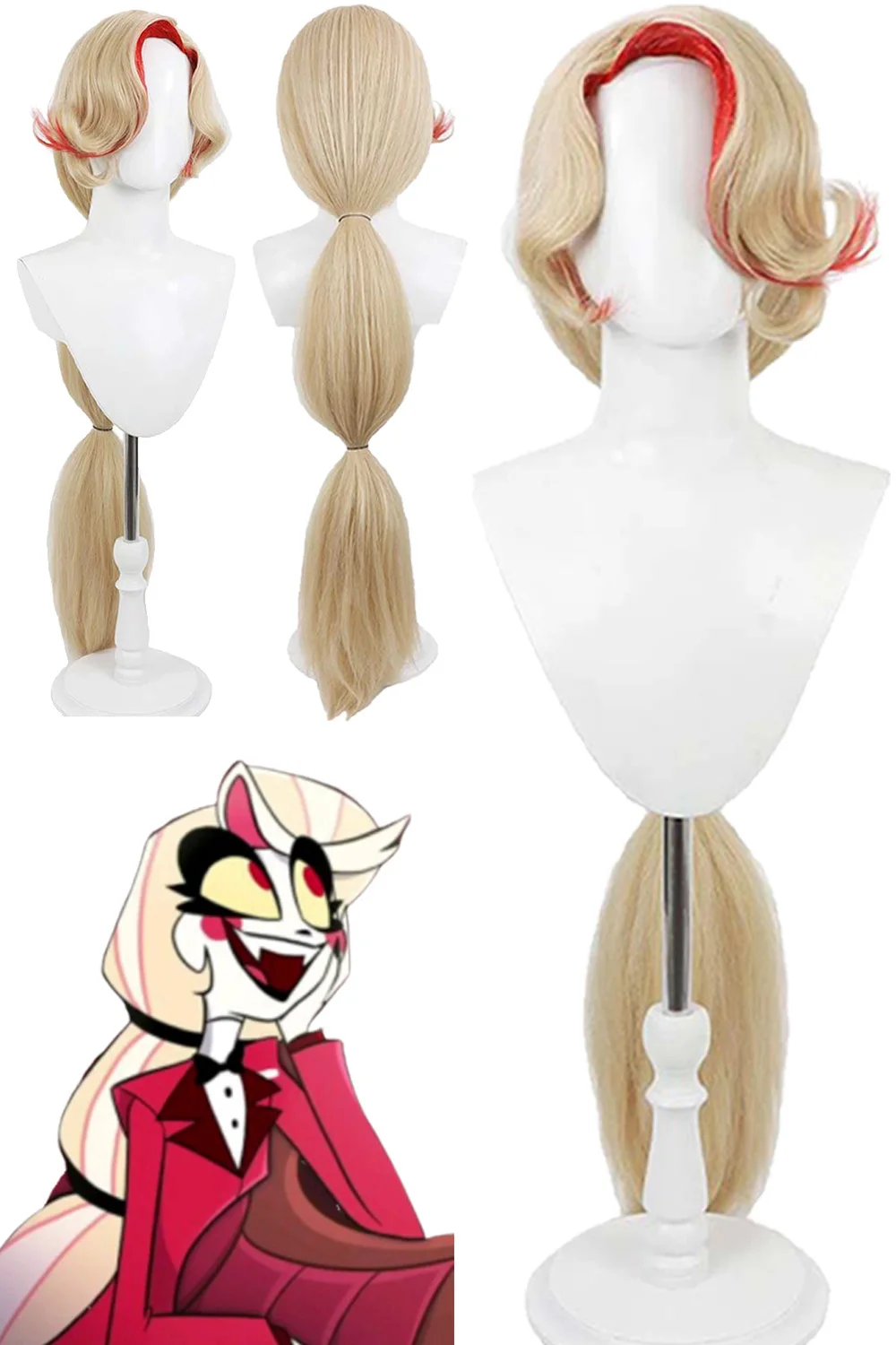 Charlie Cosplay Anime Women Long Wigs Cartoon Hotel Roelplay Costume Accessories Female Hair Wigs Halloween Party Suit Props
Charlie Cosplay Anime Women Long Wigs Cartoon Hotel Roelplay Costume Accessories Female Hair Wigs Halloween Party Suit Props