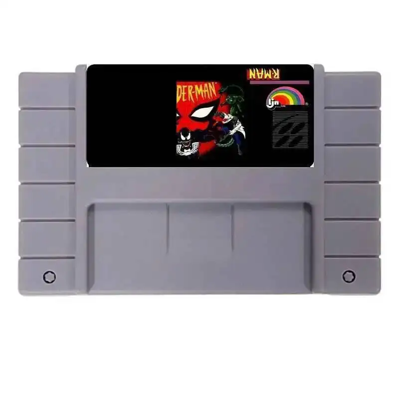 Версия Spide-Man NTSC, 16-битная 46-контактная большая серая игровая карта для игроков из США
Версия Spide-Man NTSC, 16-битная 46-контактная большая серая игровая карта для игроков из США